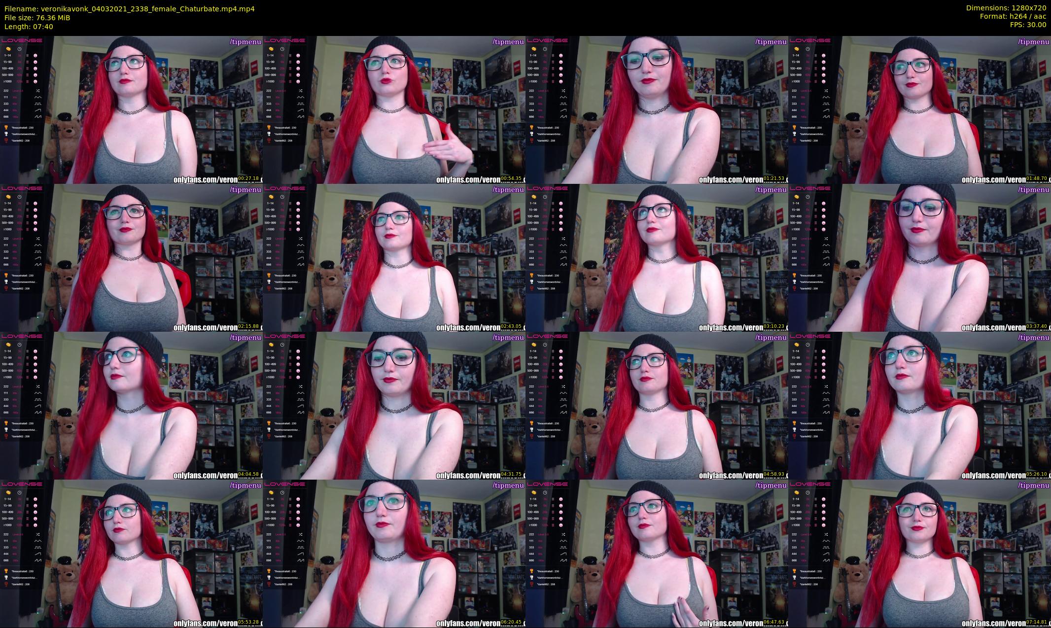 veronikavonk — 8 minute Chaturbate female cam show recording, 720p, Mar 4, 2021