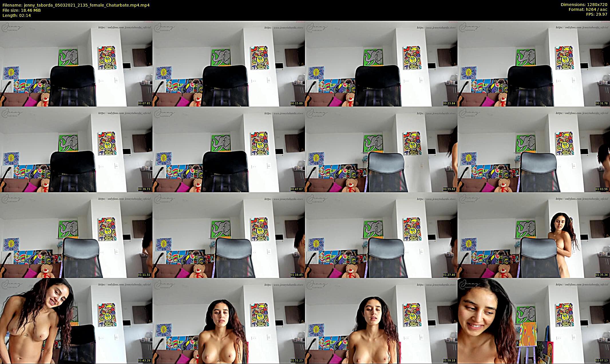 jenny_taborda — 3 minute Chaturbate female cam show recording, 720p, Mar 5, 2021