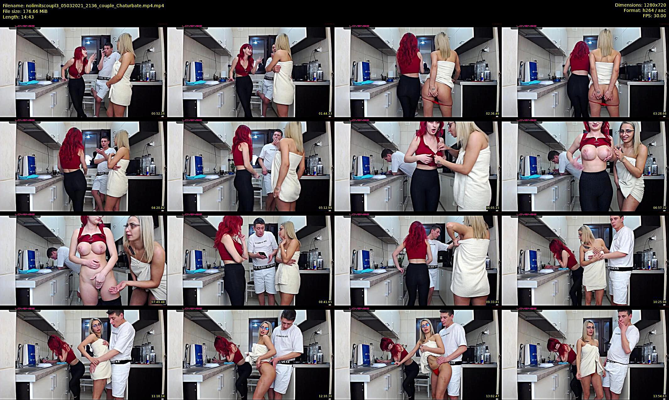 nolimitscoupl3 — 15 minute Chaturbate couple cam show recording, 720p, Mar 5, 2021