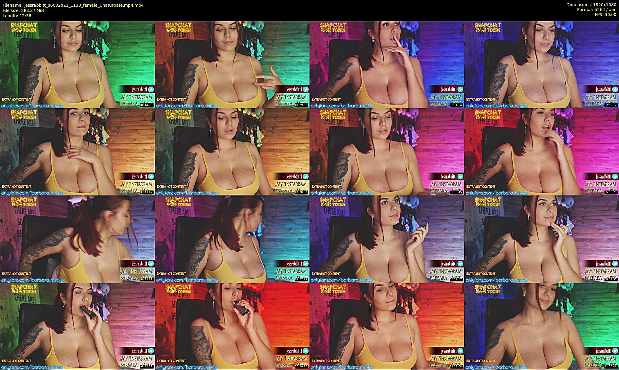 jessrabbitt — 13 minute Chaturbate female cam show recording, 1080p, Mar 6, 2021