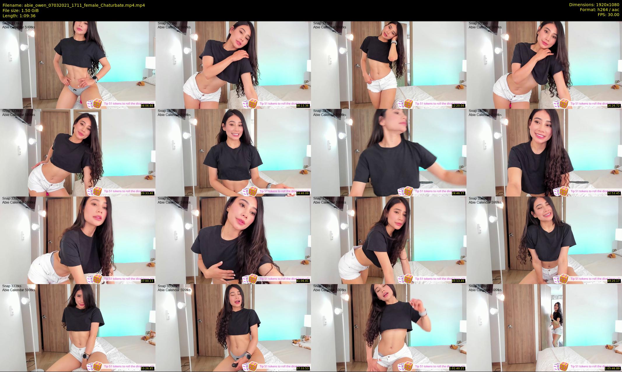 abie_owen — 70 minute Chaturbate female cam show recording, 1080p, Mar 7, 2021