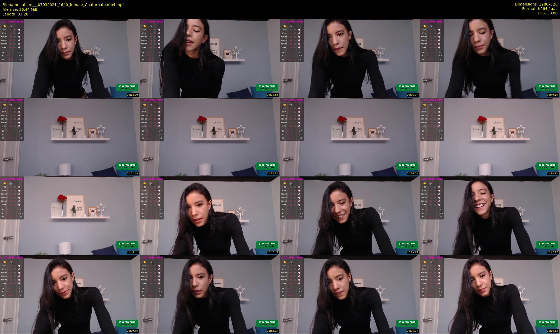 abiee__ — 4 minute Chaturbate female cam show recording, 720p, Mar 7, 2021