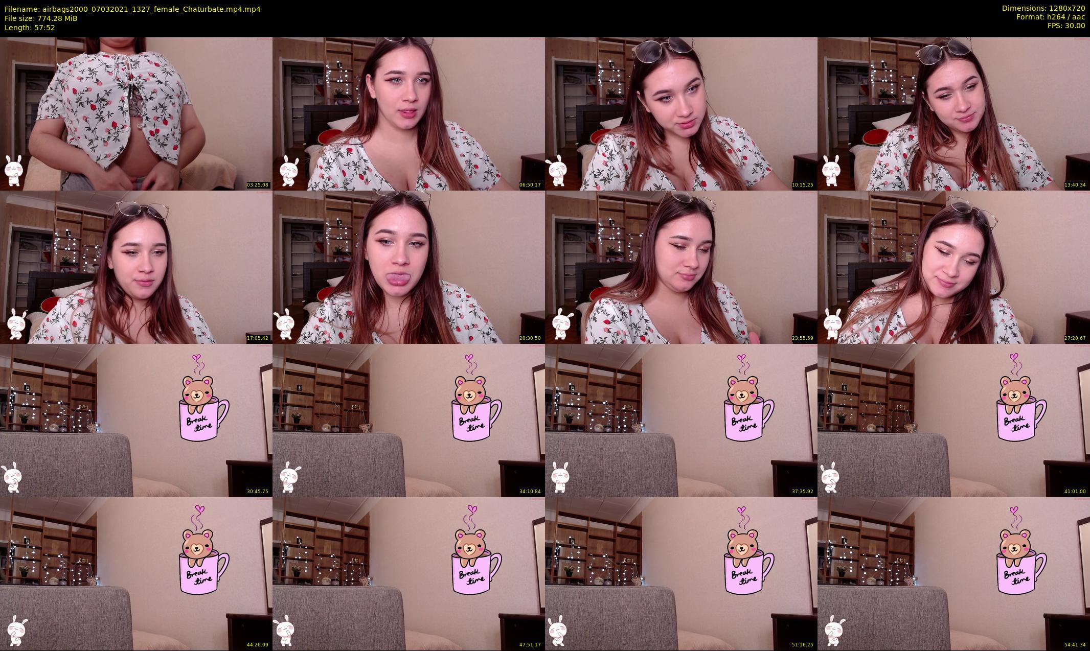 airbags2000 — 58 minute Chaturbate female cam show recording, 720p, Mar 7, 2021