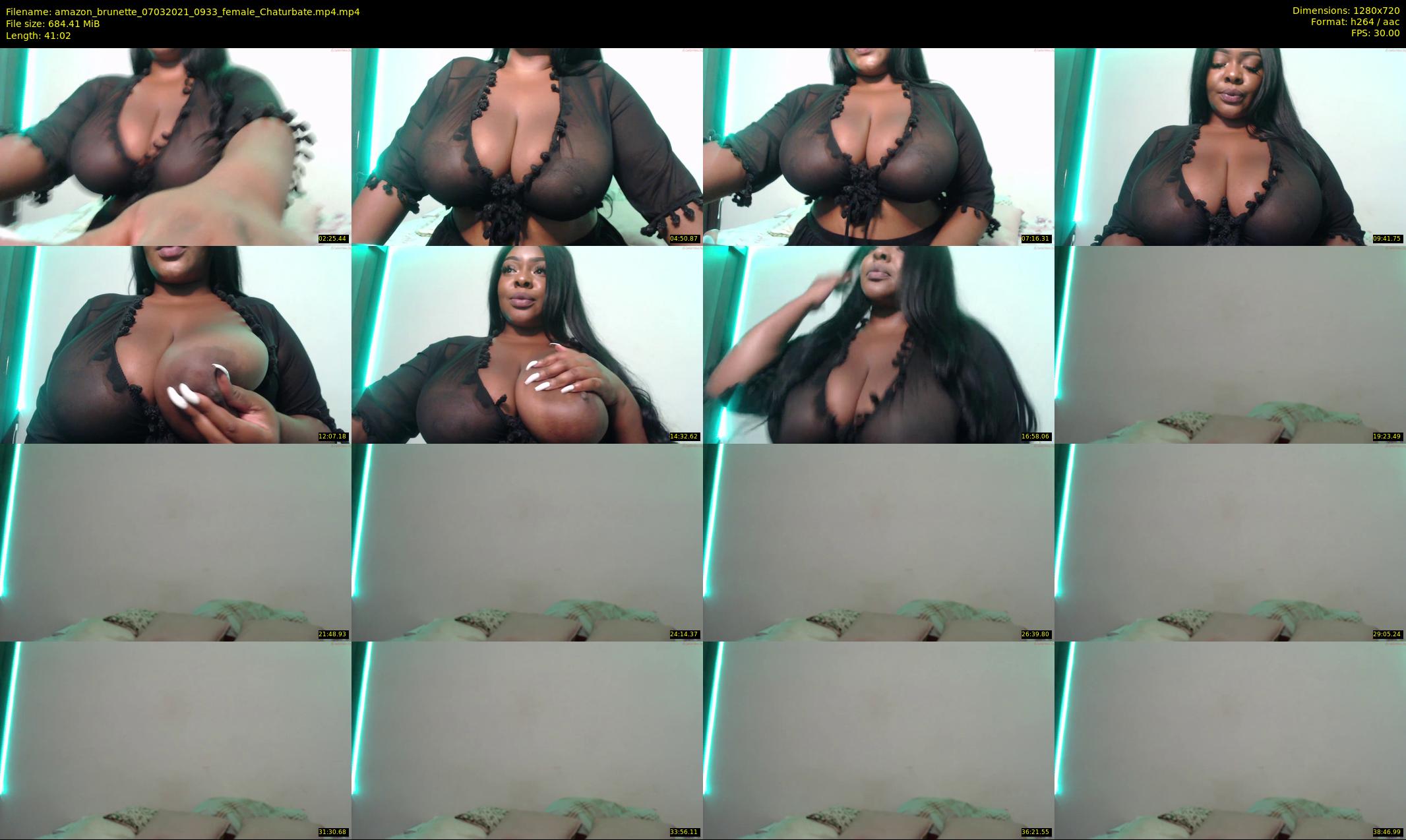 amazon_brunette — 42 minute Chaturbate female cam show recording, 720p, Mar 7, 2021