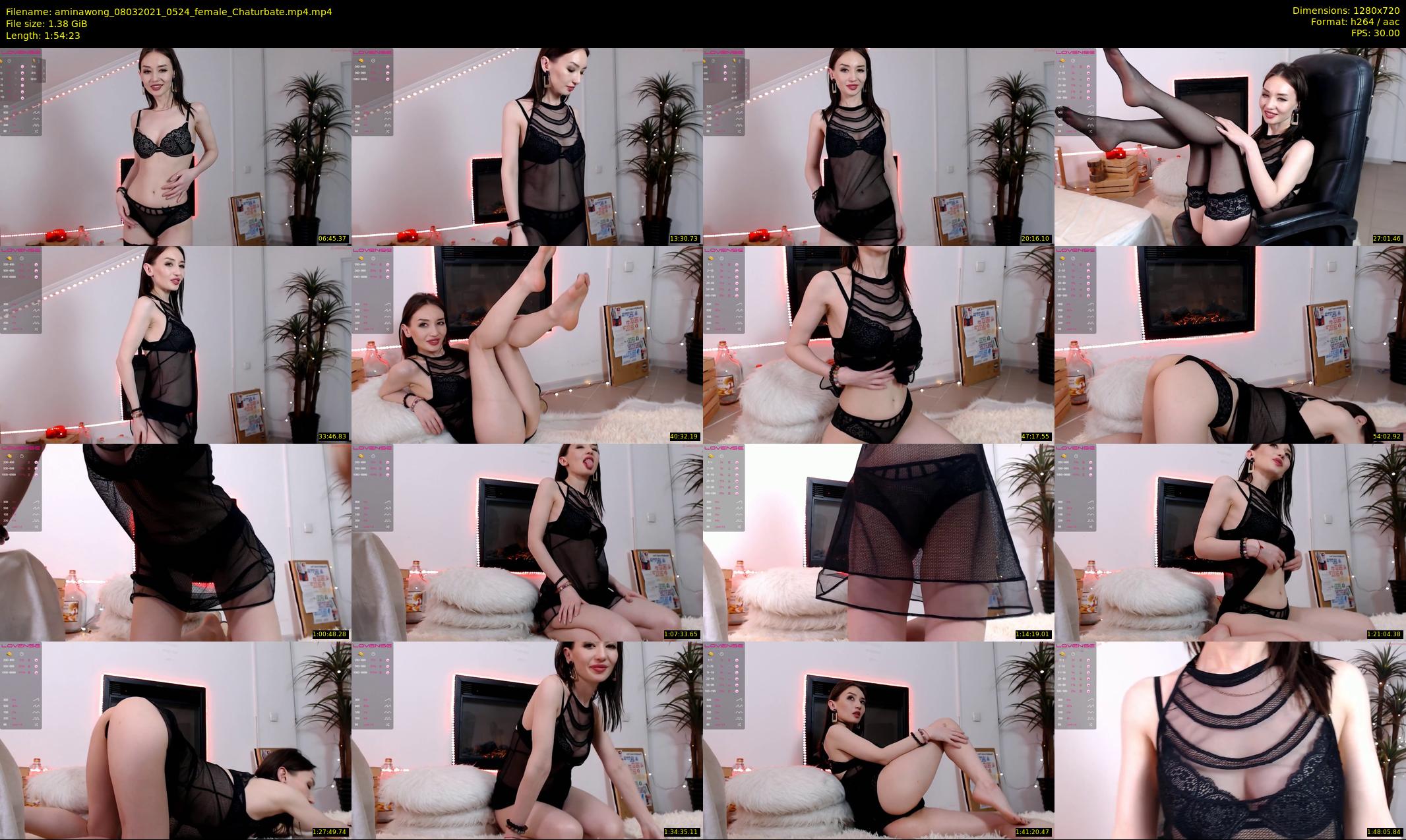aminawong — 115 minute Chaturbate female cam show recording, 720p, Mar 8, 2021