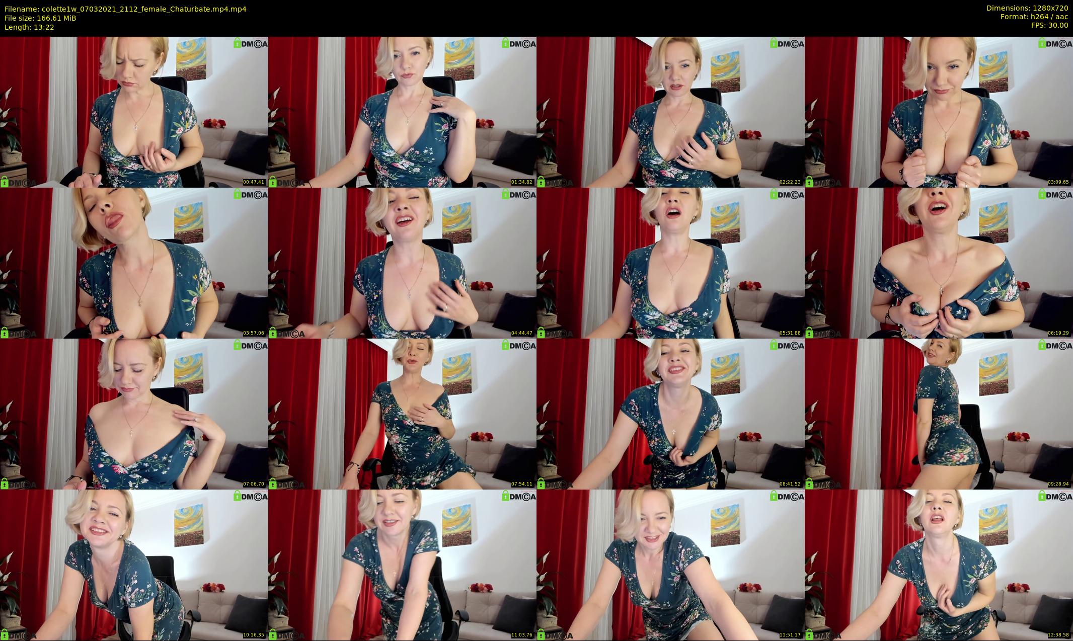 colette1w — 14 minute Chaturbate female cam show recording, 720p, Mar 7, 2021