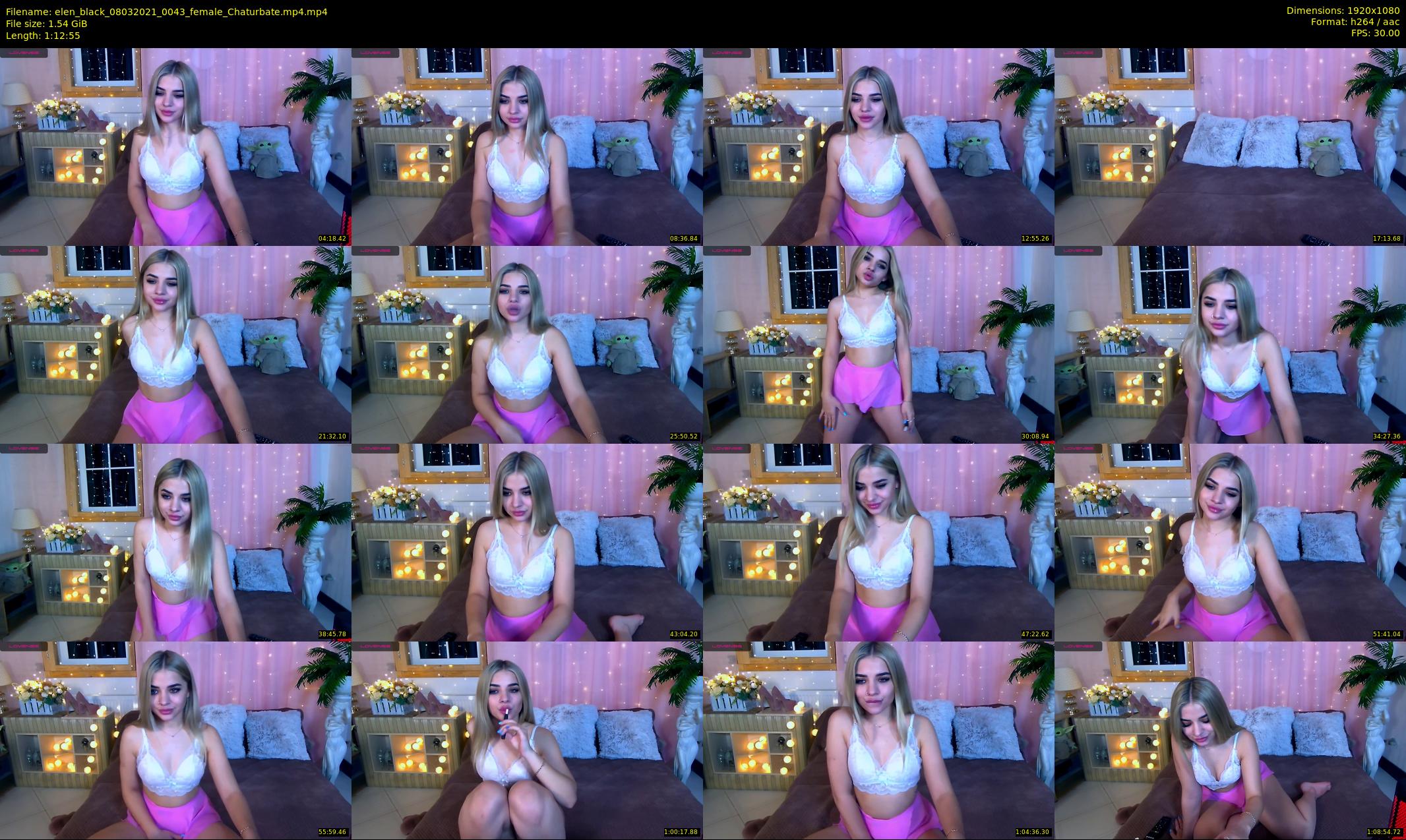 elen_black — 73 minute Chaturbate female cam show recording, 1080p, Mar 8, 2021