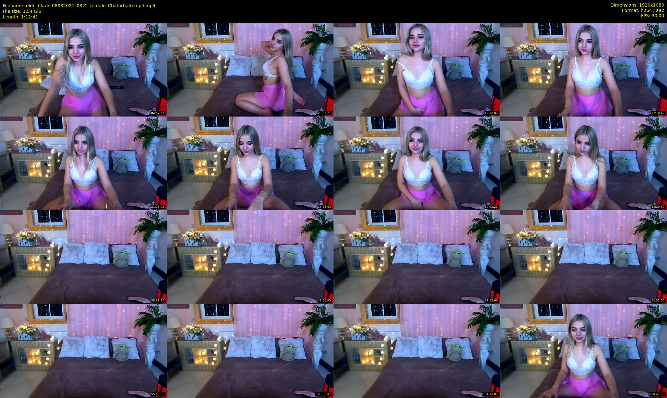 elen_black — 73 minute Chaturbate female cam show recording, 1080p, Mar 8, 2021