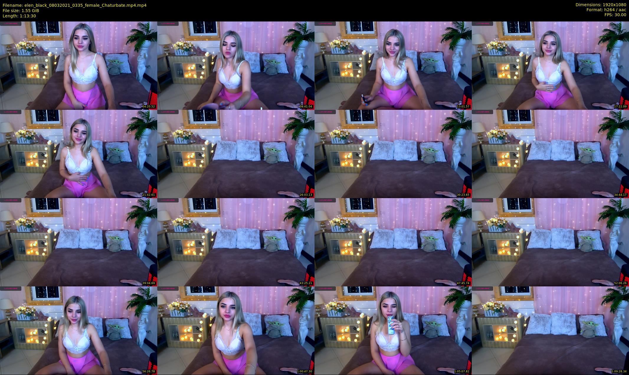 elen_black — 74 minute Chaturbate female cam show recording, 1080p, Mar 8, 2021