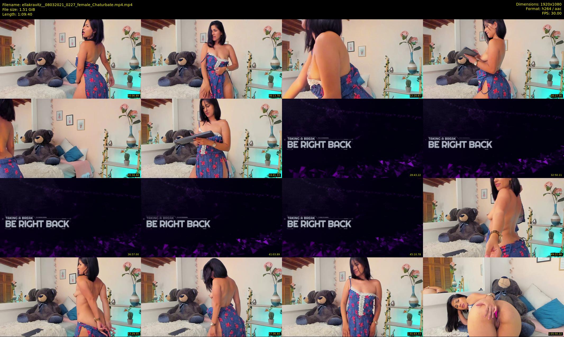 ellakravitz_ — 70 minute Chaturbate female cam show recording, 1080p, Mar 8, 2021