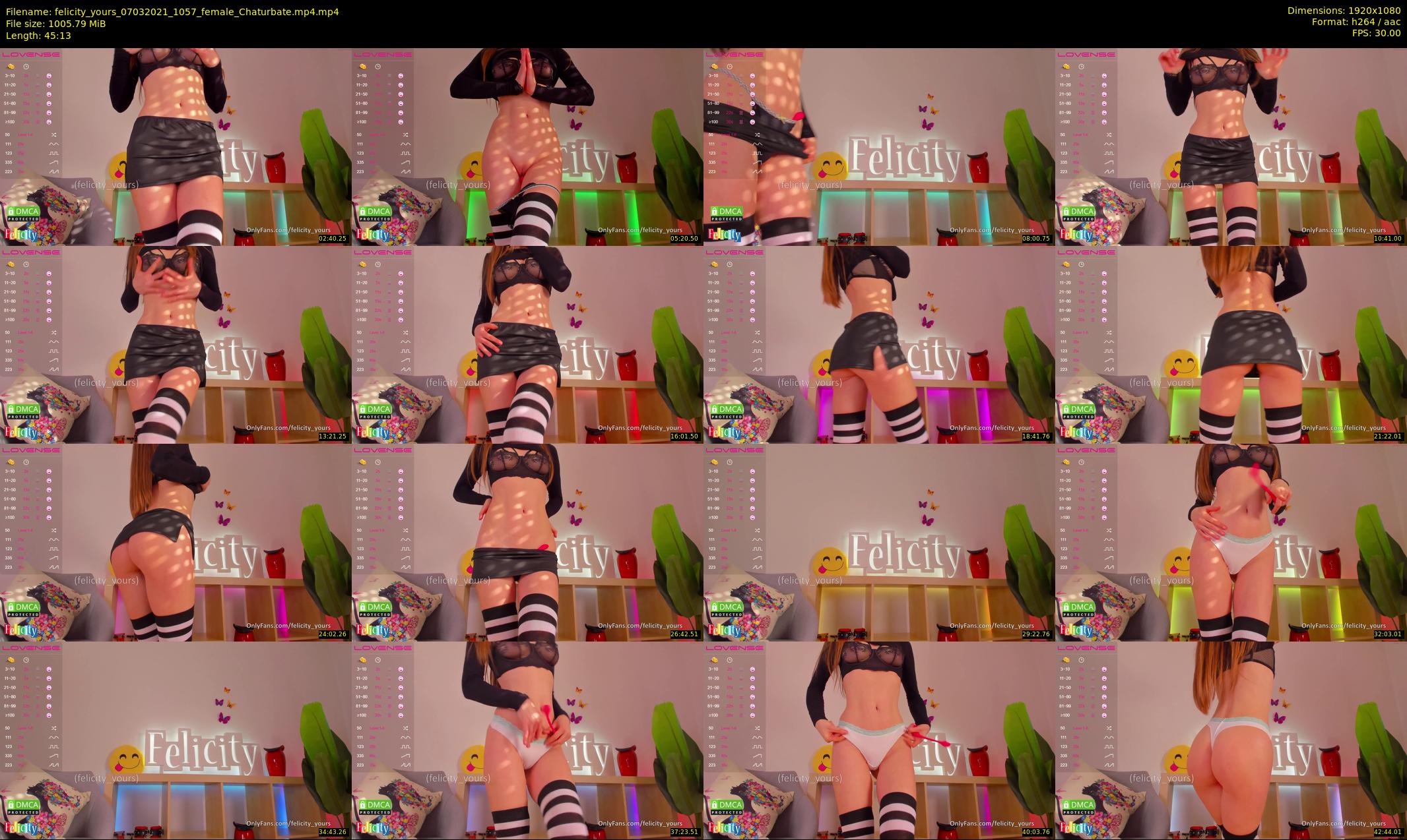 felicity_yours — 46 minute Chaturbate female cam show recording, 1080p, Mar 7, 2021