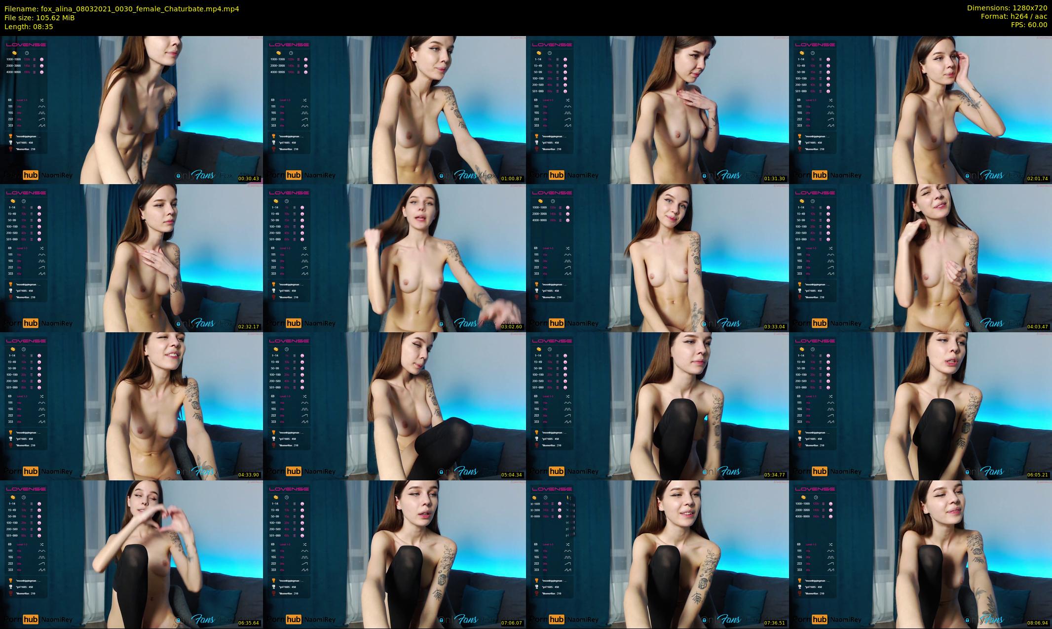 fox_alina — 9 minute Chaturbate female cam show recording, 720p, Mar 8, 2021