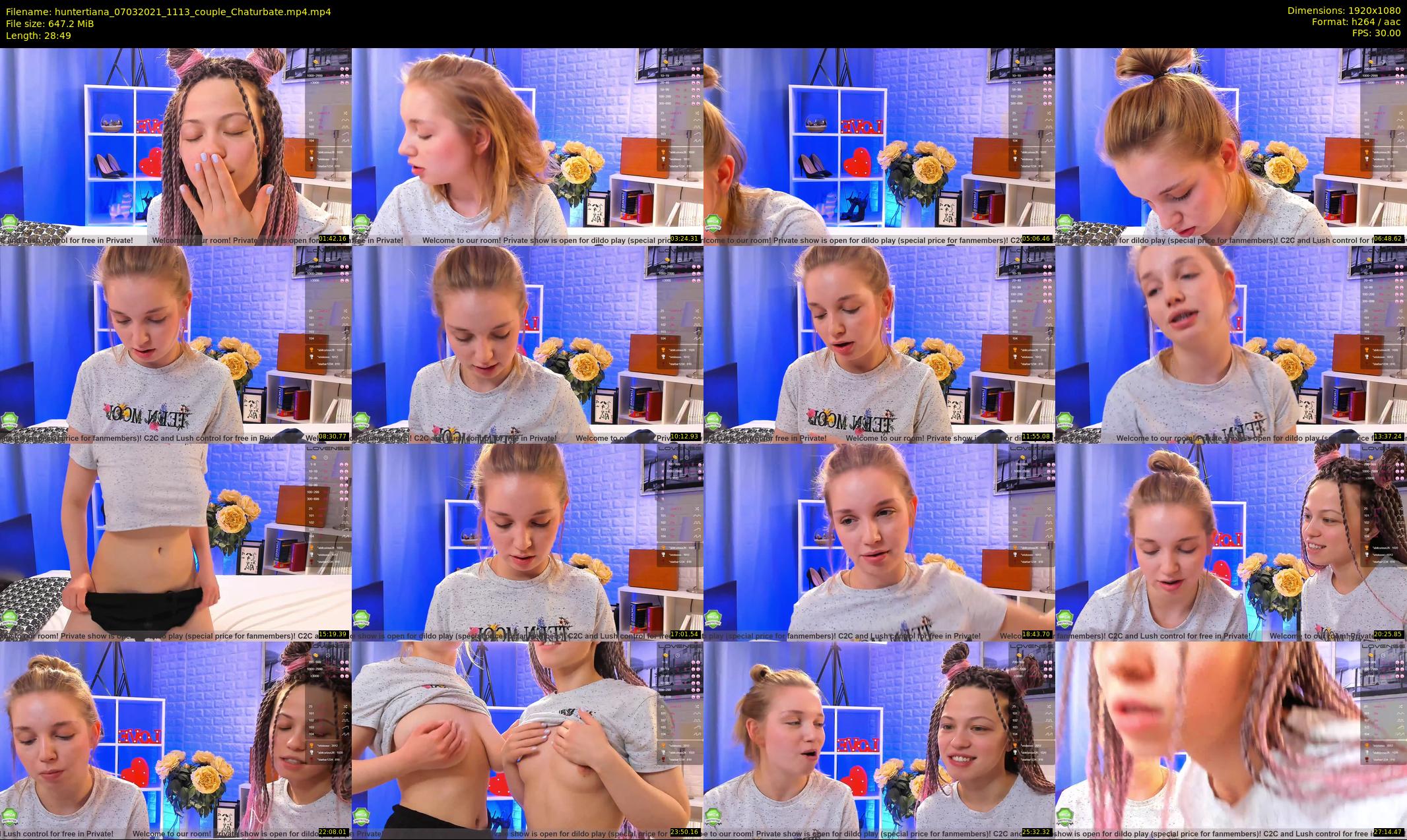 huntertiana — 29 minute Chaturbate female cam show recording, 1080p, Mar 7, 2021