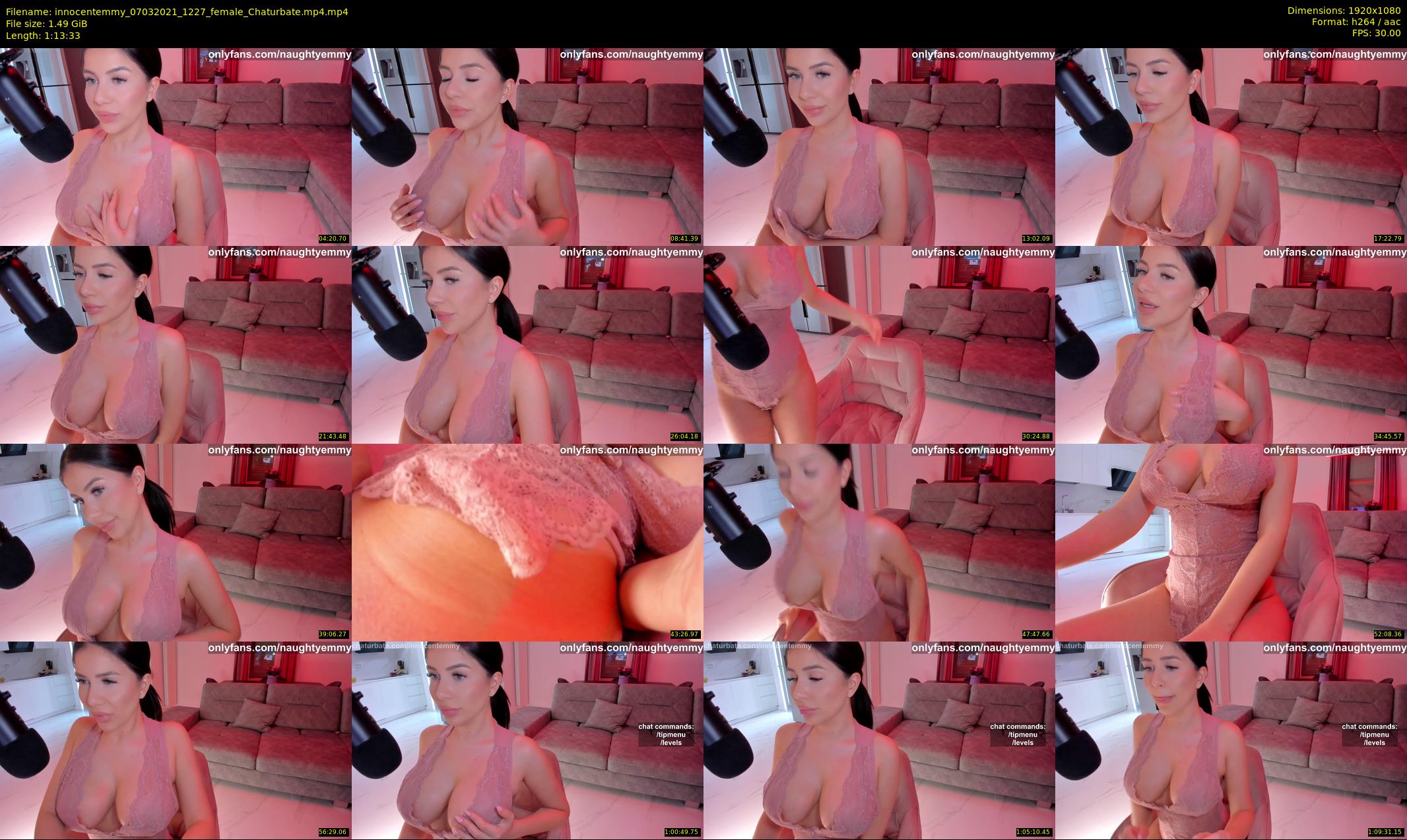 innocentemmy — 74 minute Chaturbate female cam show recording, 1080p, Mar 7, 2021