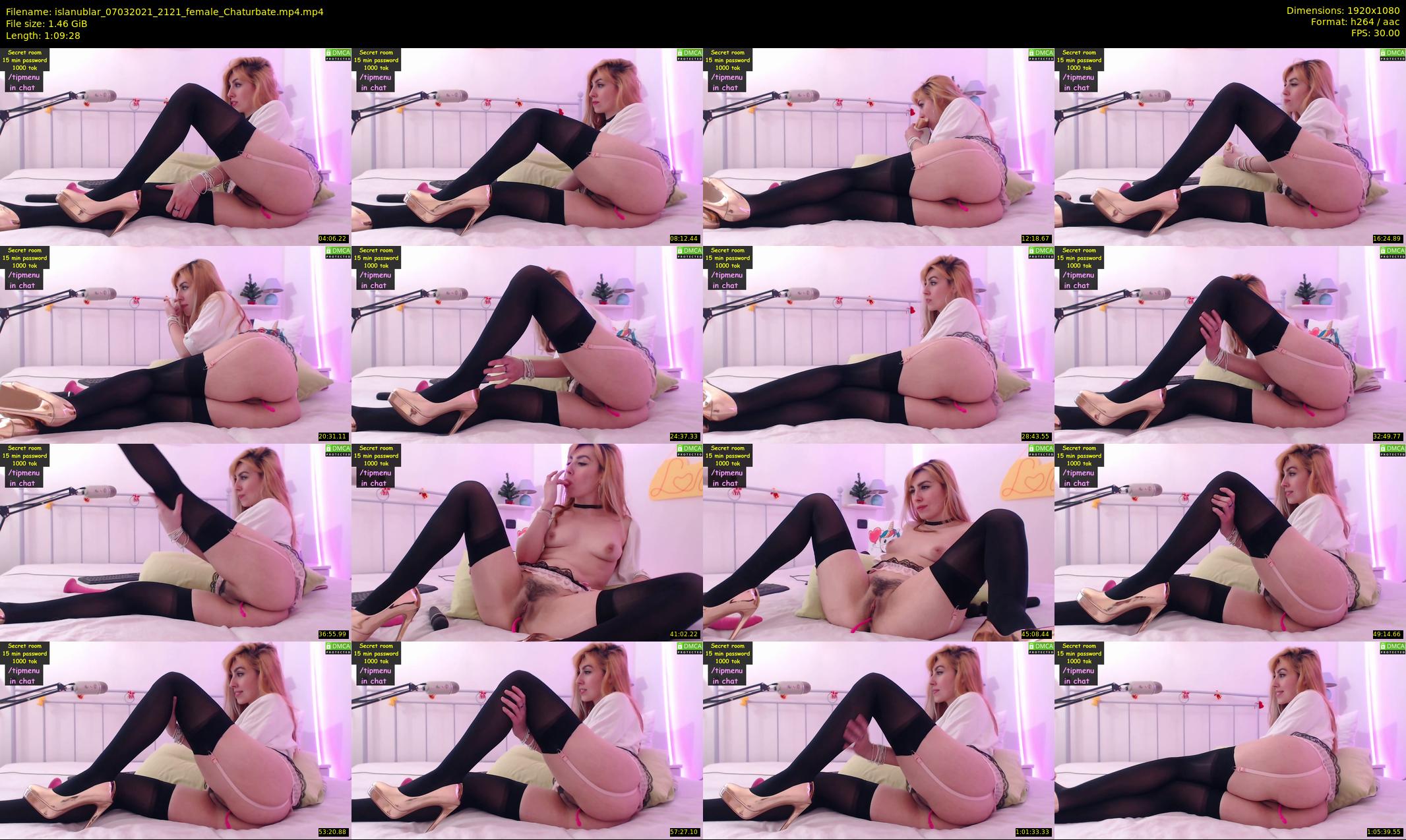 islanublar — 70 minute Chaturbate female cam show recording, 1080p, Mar 7, 2021
