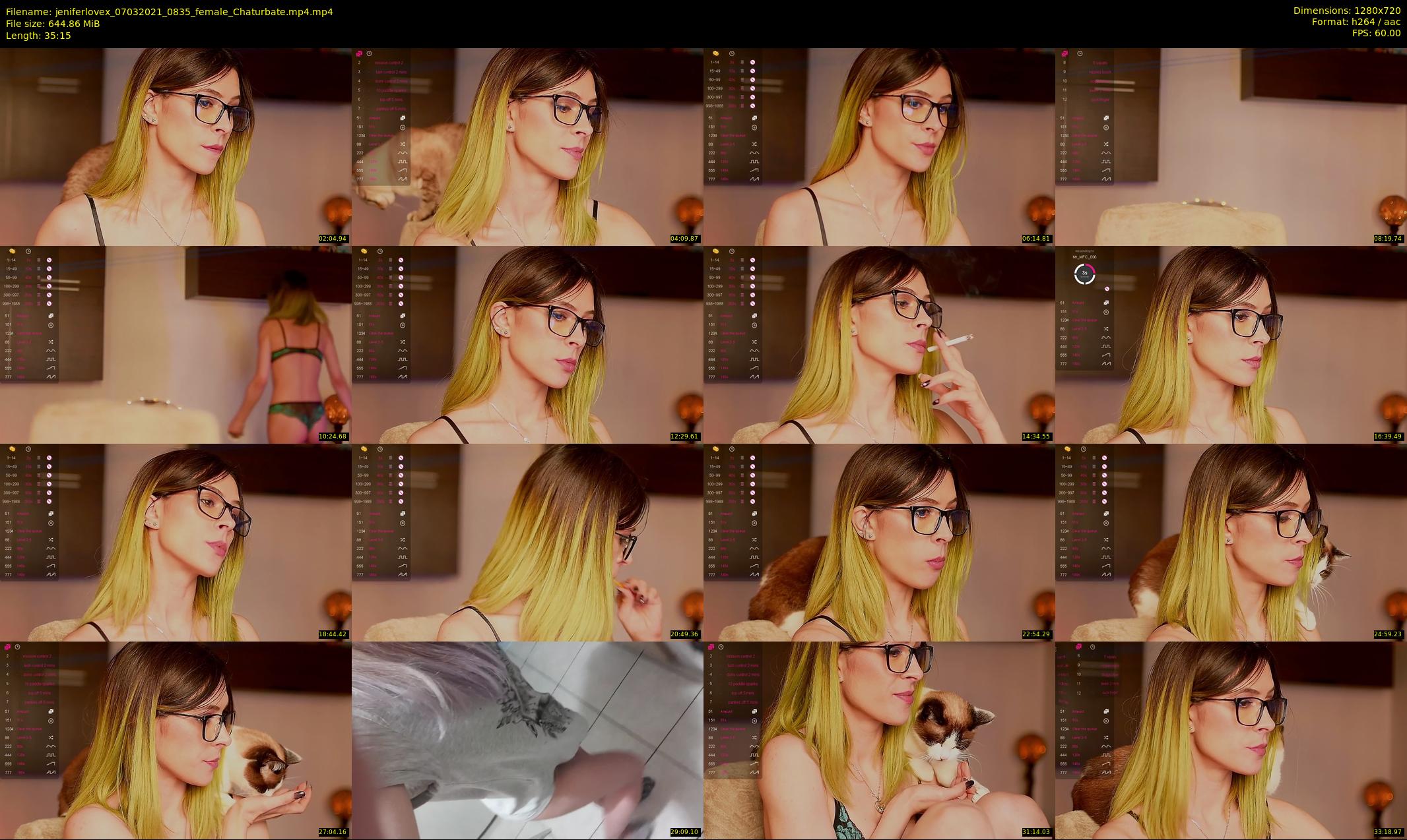 jeniferlovex — 36 minute Chaturbate female cam show recording, 720p, Mar 7, 2021