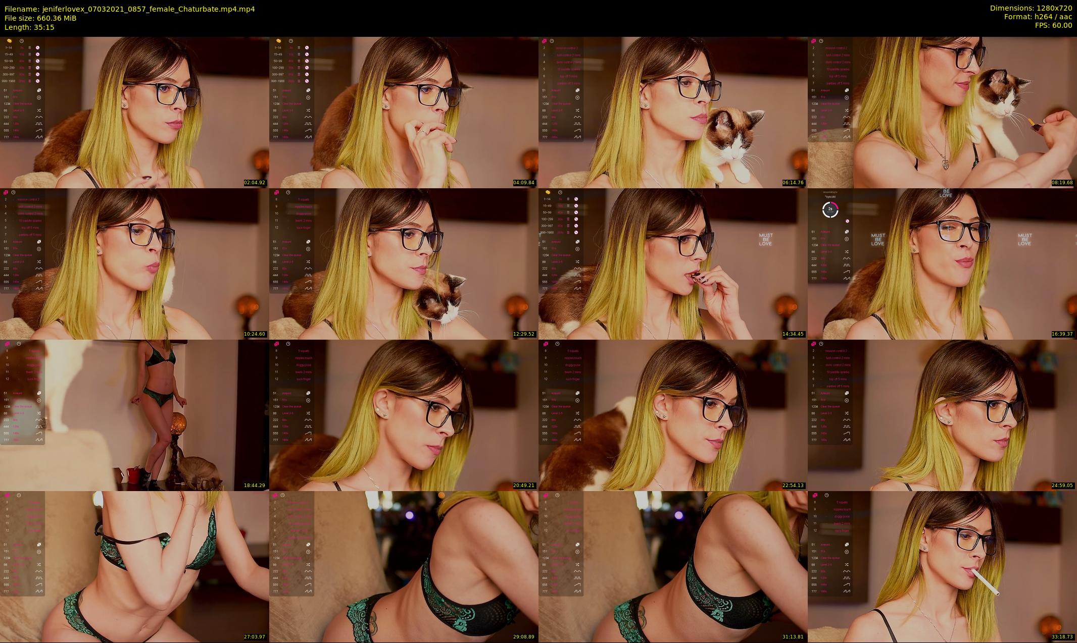 jeniferlovex — 36 minute Chaturbate female cam show recording, 720p, Mar 7, 2021