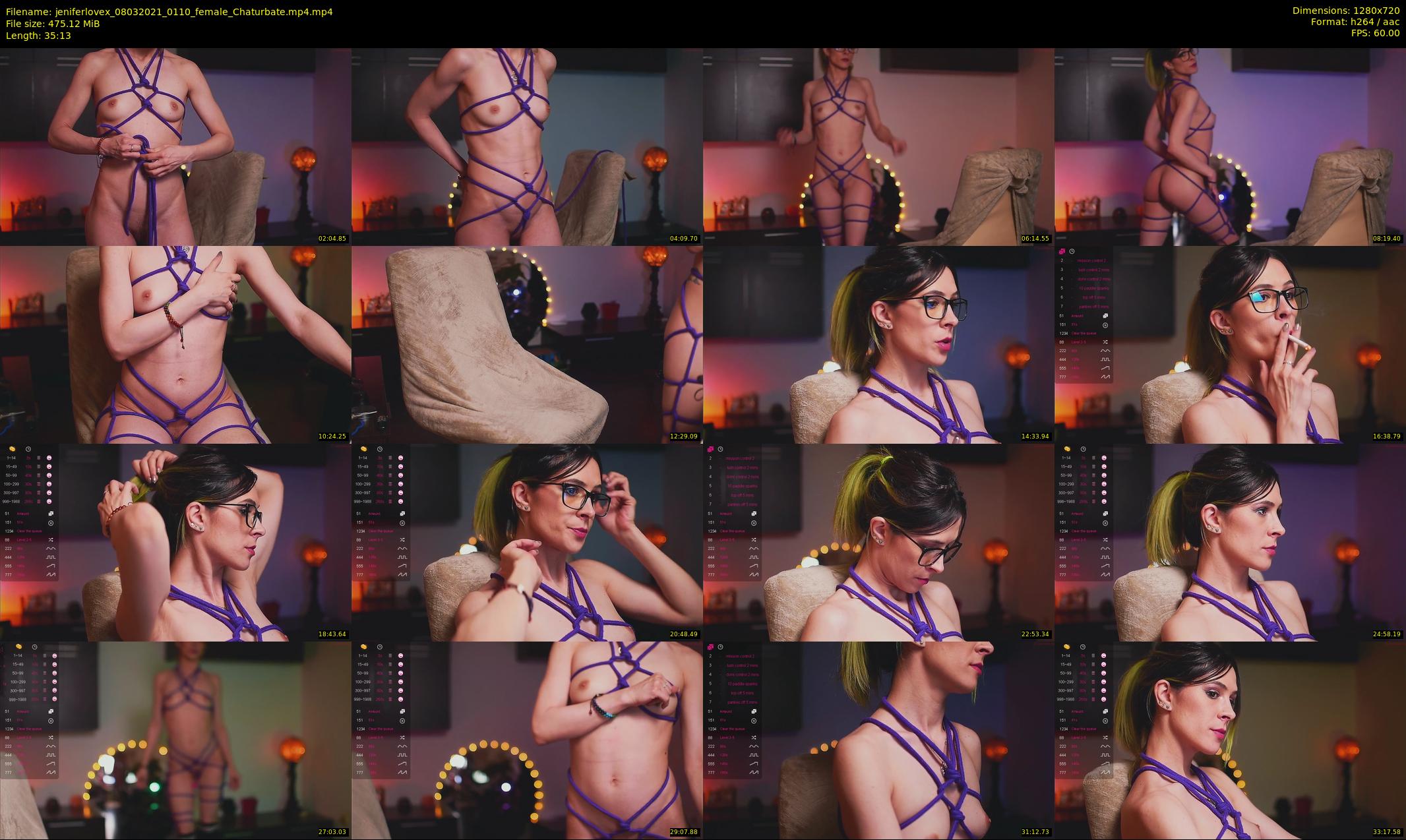 jeniferlovex — 36 minute Chaturbate female cam show recording, 720p, Mar 8, 2021