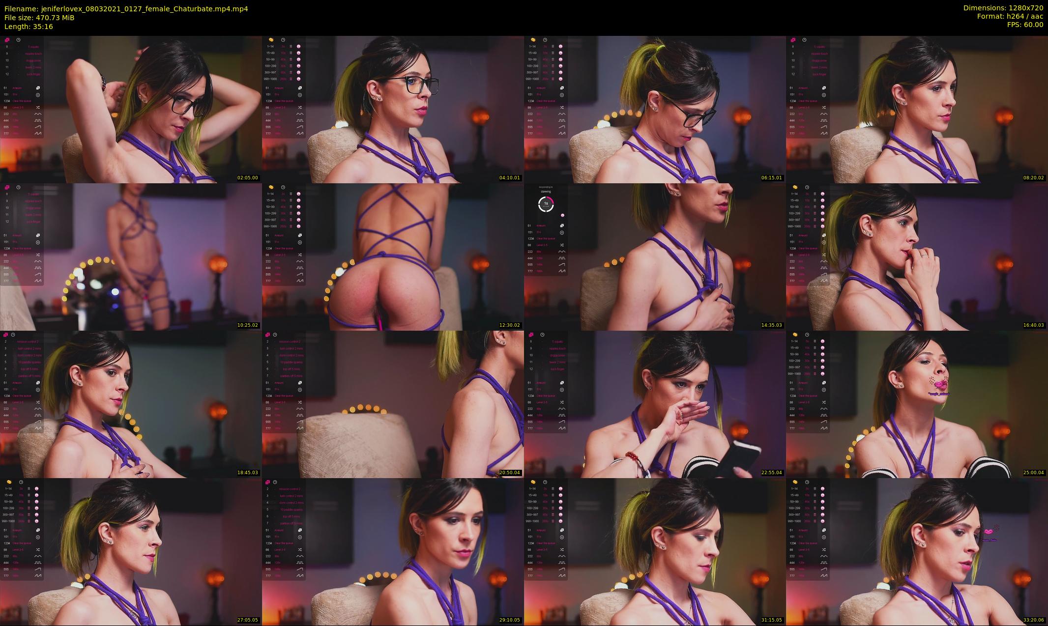 jeniferlovex — 36 minute Chaturbate female cam show recording, 720p, Mar 8, 2021