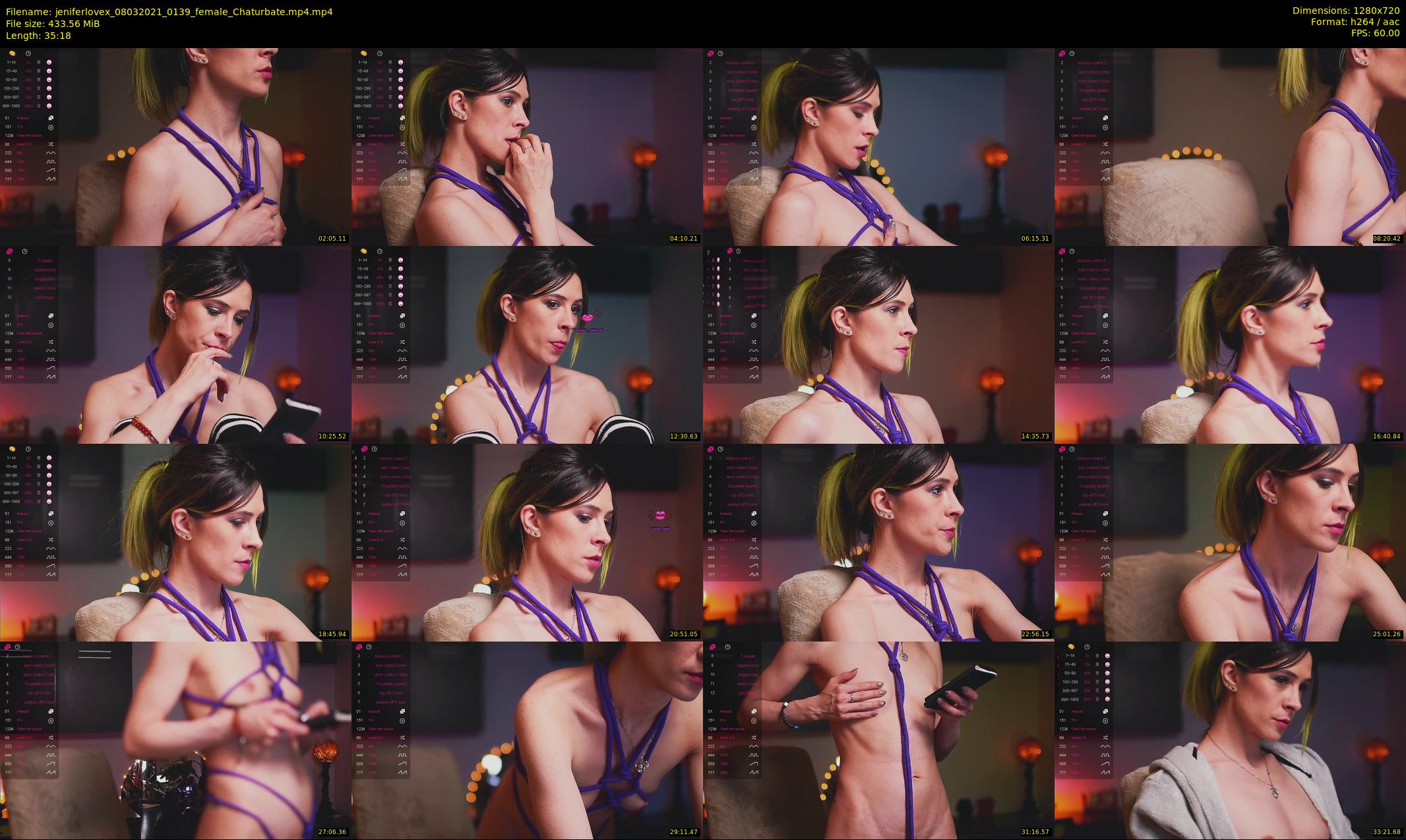 jeniferlovex — 36 minute Chaturbate female cam show recording, 720p, Mar 8, 2021