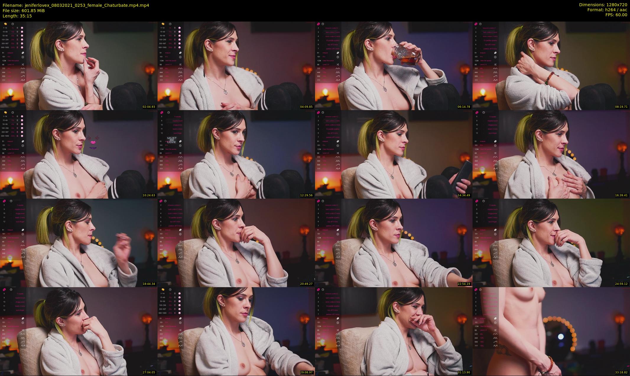jeniferlovex — 36 minute Chaturbate female cam show recording, 720p, Mar 8, 2021