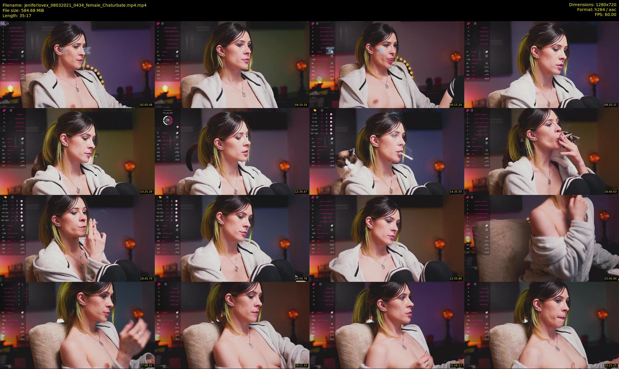 jeniferlovex — 36 minute Chaturbate female cam show recording, 720p, Mar 8, 2021