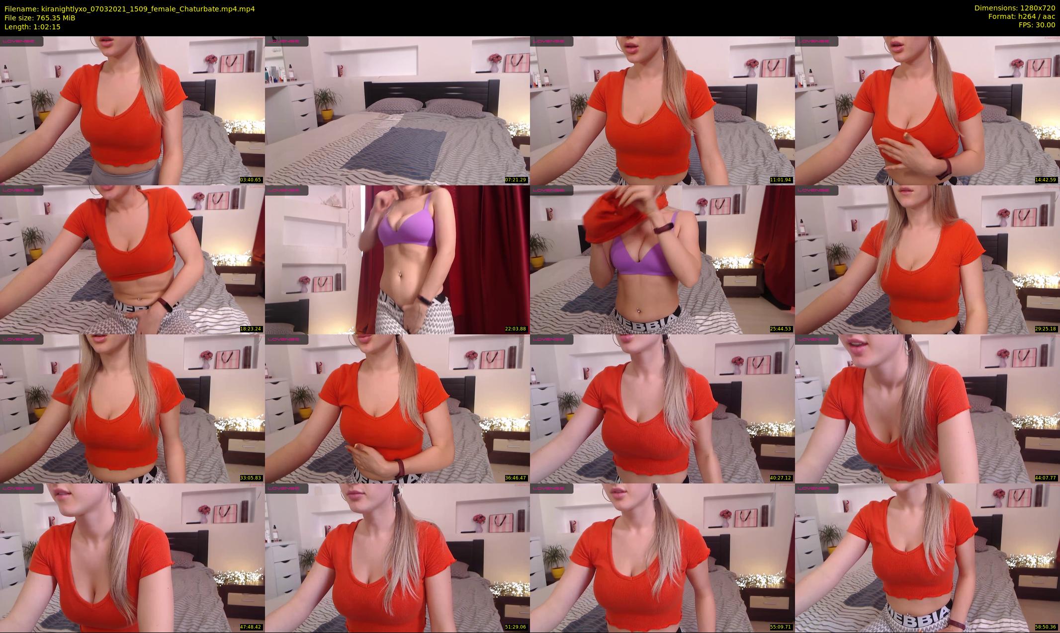 kiranightlyxo — 63 minute Chaturbate female cam show recording, 720p, Mar 7, 2021