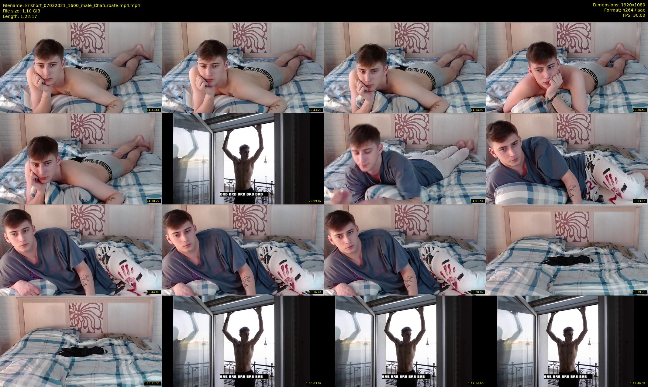 krishort — 83 minute Chaturbate male cam show recording, 1080p, Mar 7, 2021