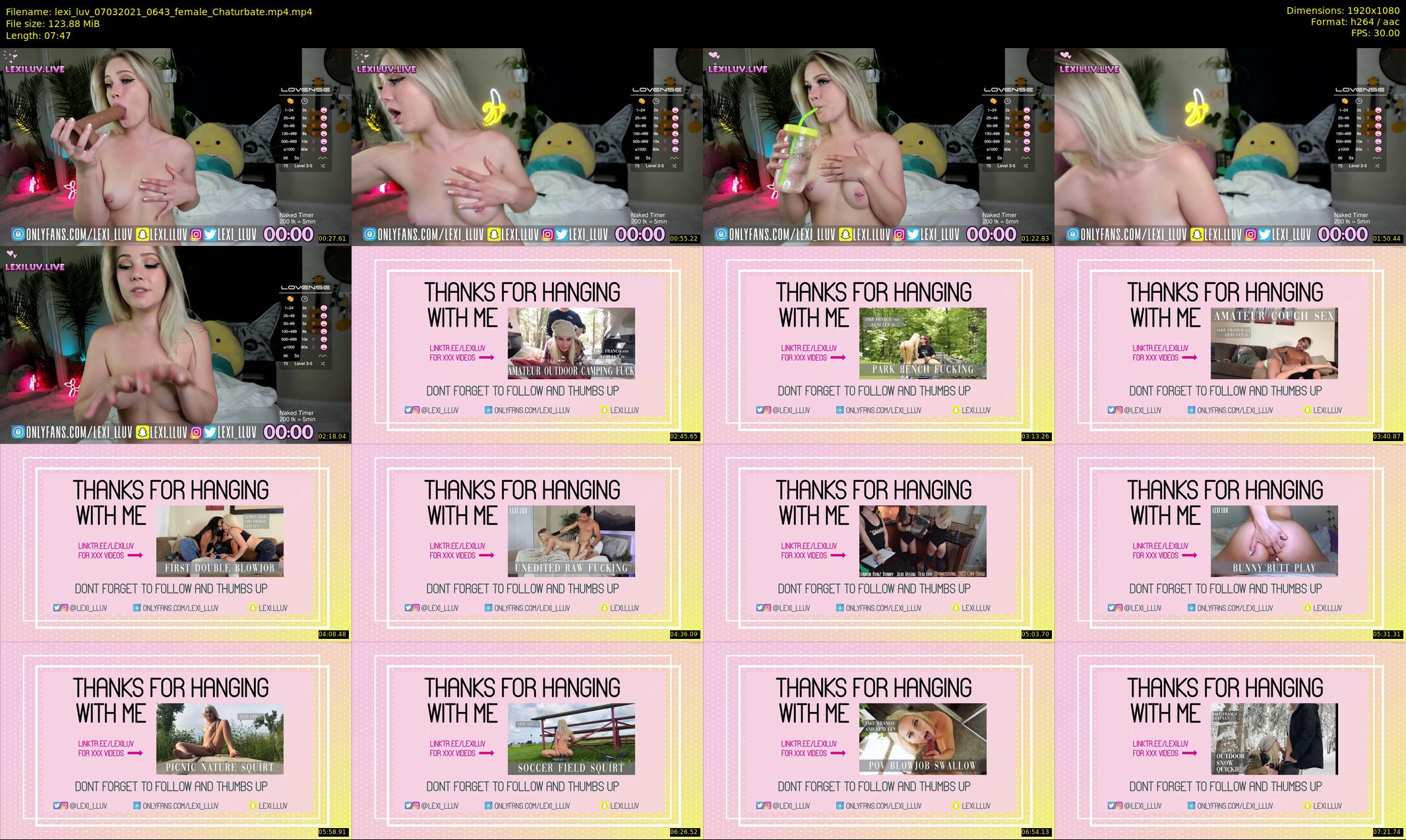 lexi_luv — 8 minute Chaturbate female cam show recording, 1080p, Mar 7, 2021