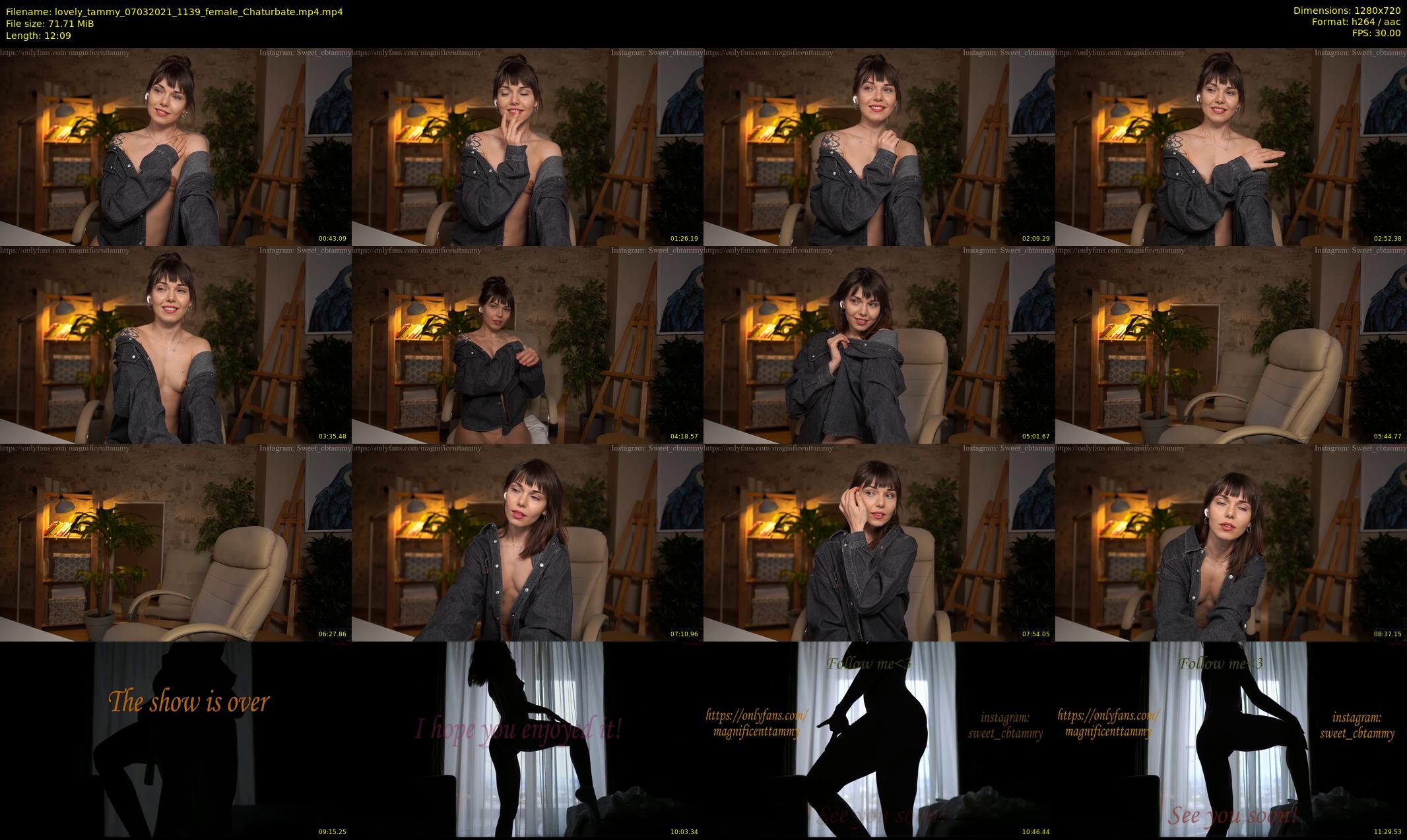 lovely_tammy — 13 minute Chaturbate female cam show recording, 720p, Mar 7, 2021
