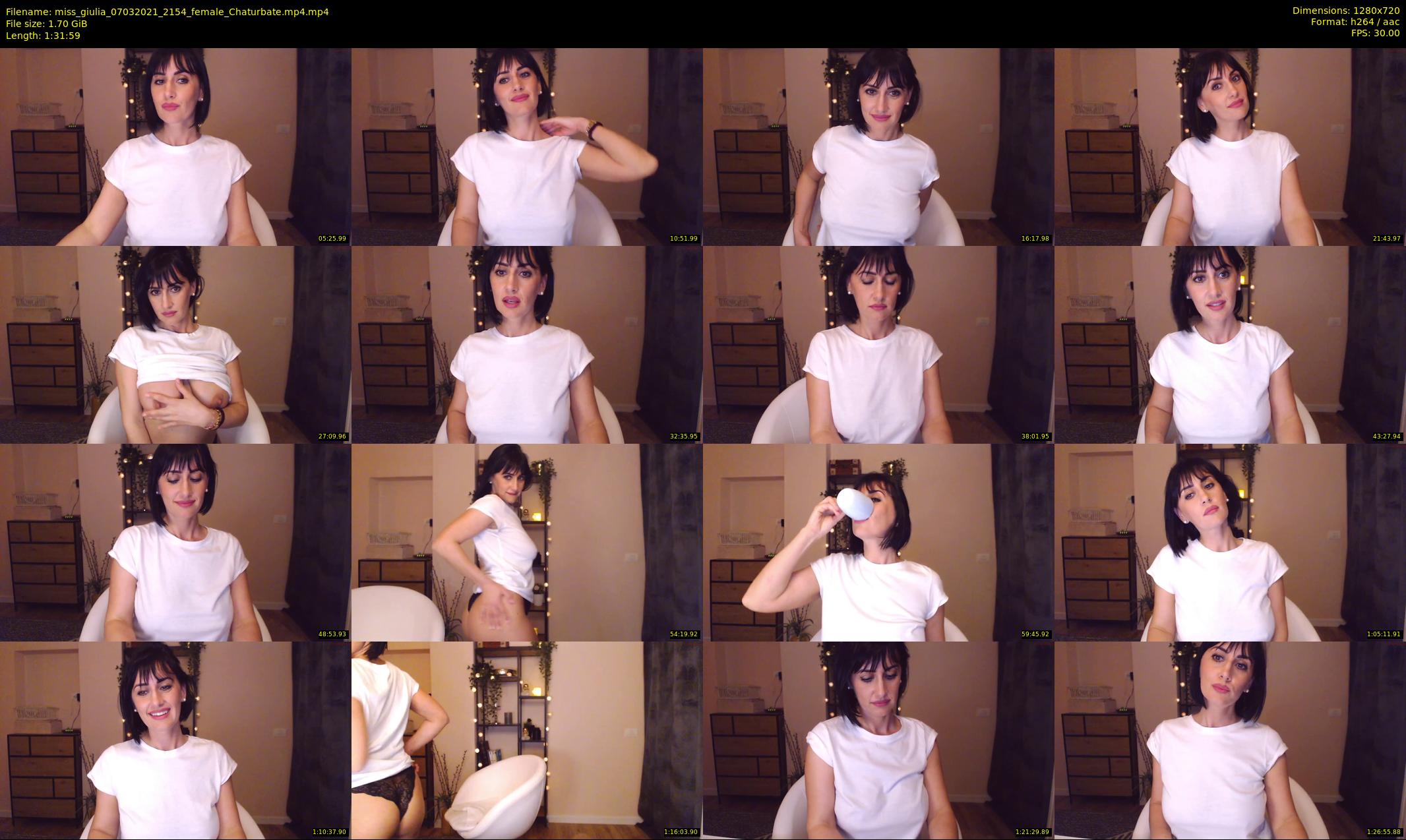miss_giulia — 92 minute Chaturbate female cam show recording, 720p, Mar 7, 2021