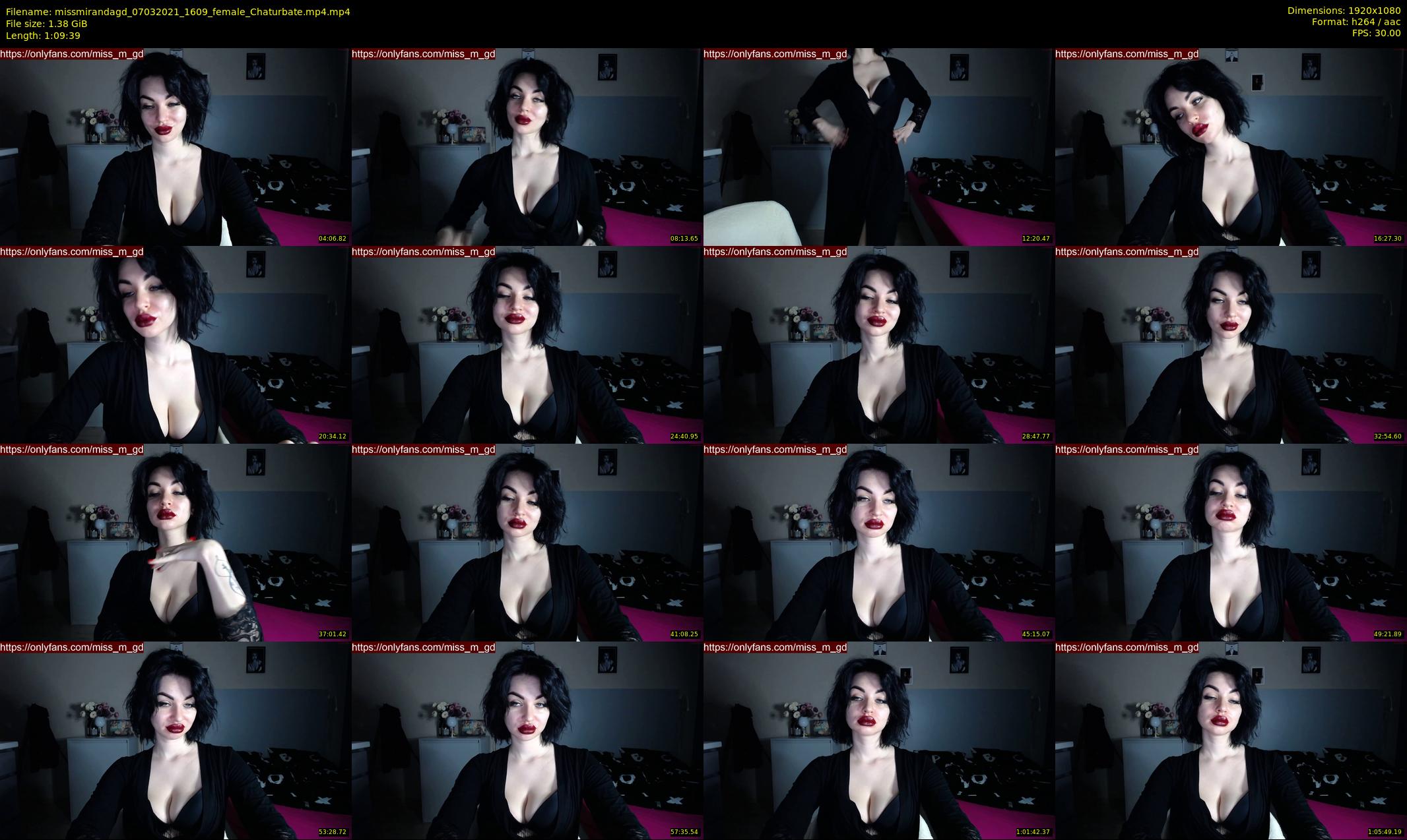 missmirandagd — 70 minute Chaturbate female cam show recording, 1080p, Mar 7, 2021
