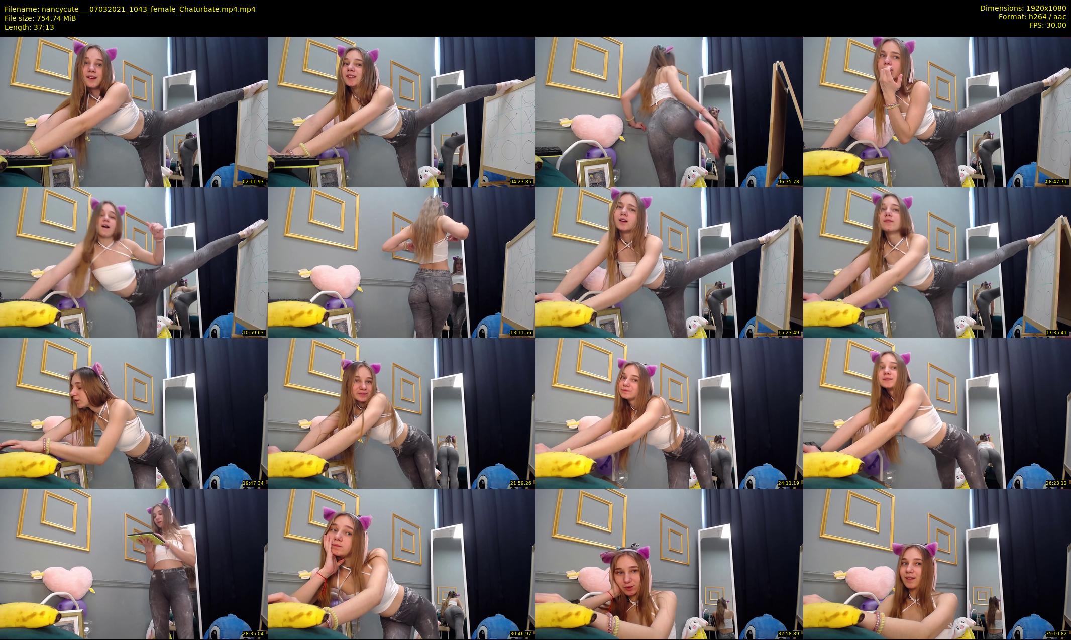 nancycute__ — 38 minute Chaturbate female cam show recording, 1080p, Mar 7, 2021