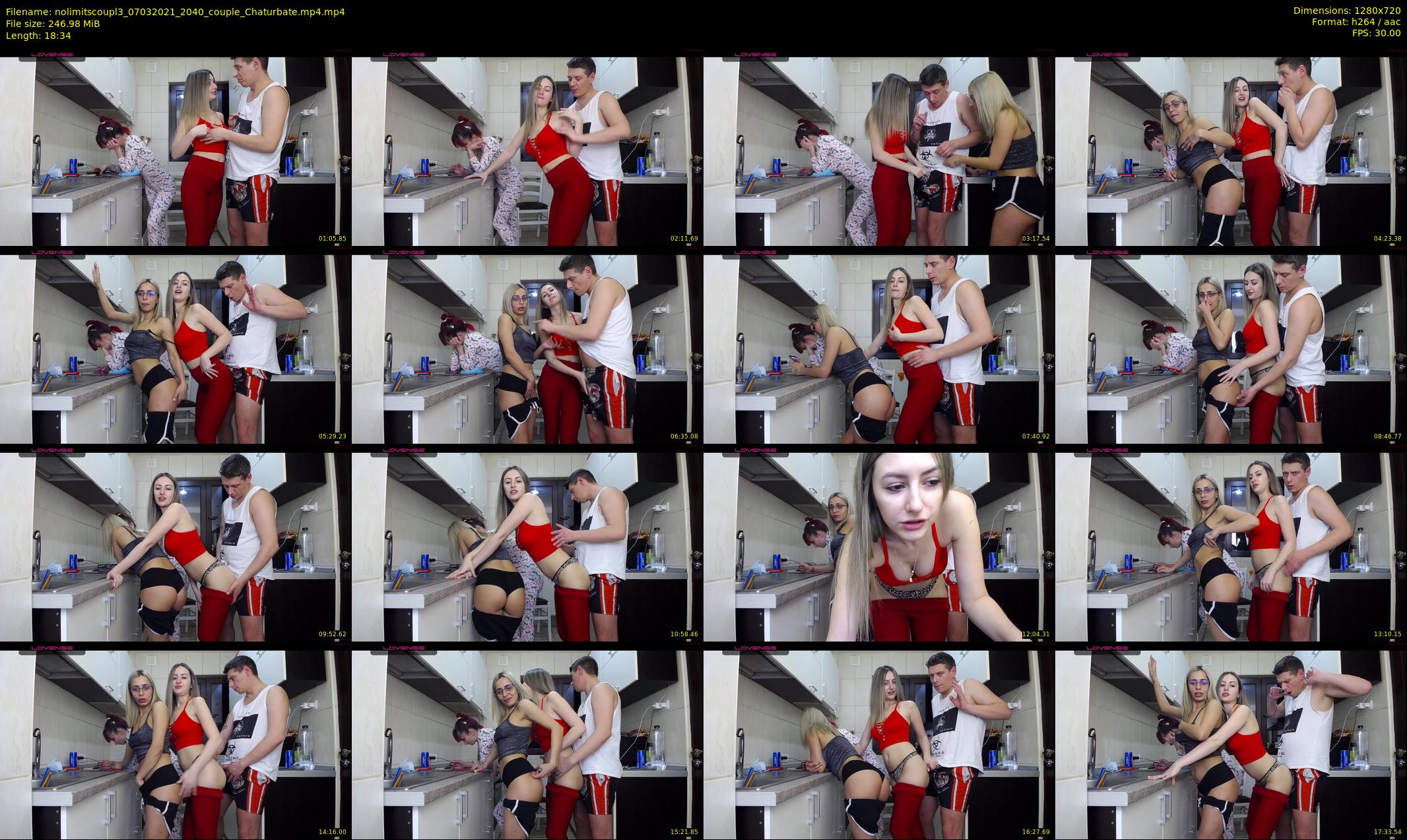 nolimitscoupl3 — 19 minute Chaturbate couple cam show recording, 720p, Mar 7, 2021