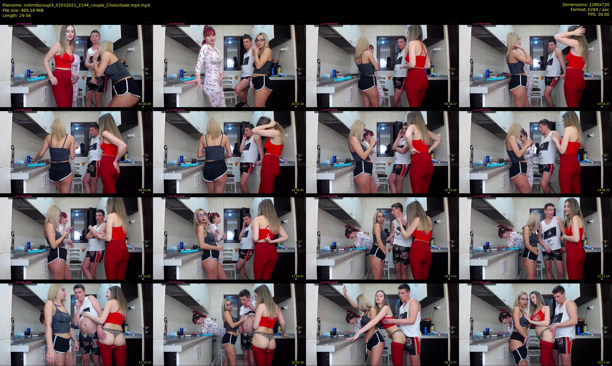 nolimitscoupl3 — 30 minute Chaturbate couple cam show recording, 720p, Mar 7, 2021
