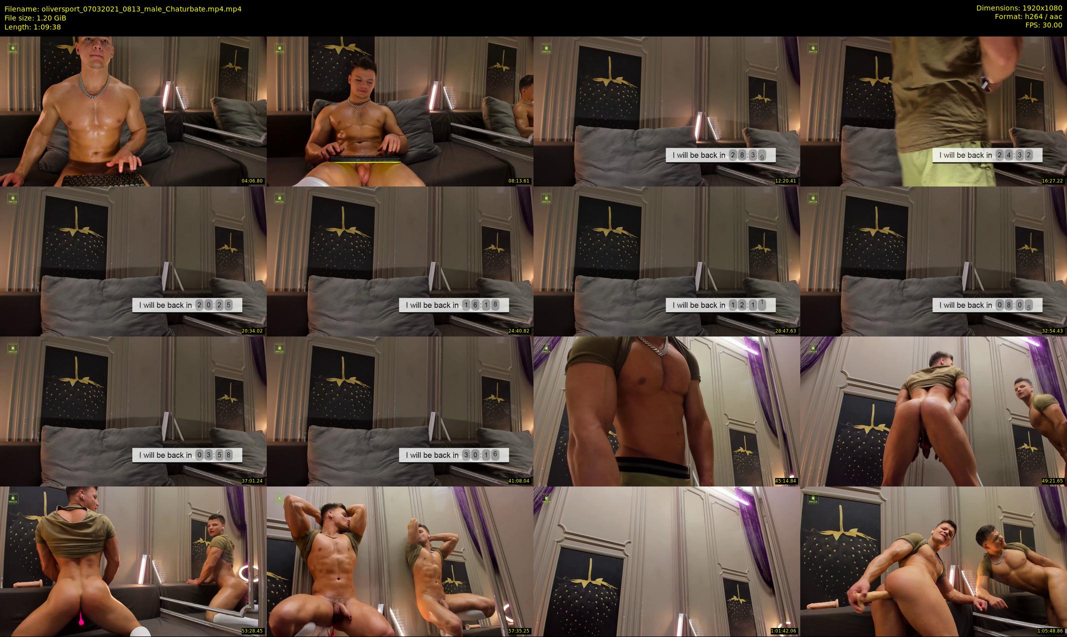 oliversport — 70 minute Chaturbate male cam show recording, 1080p, Mar 7, 2021
