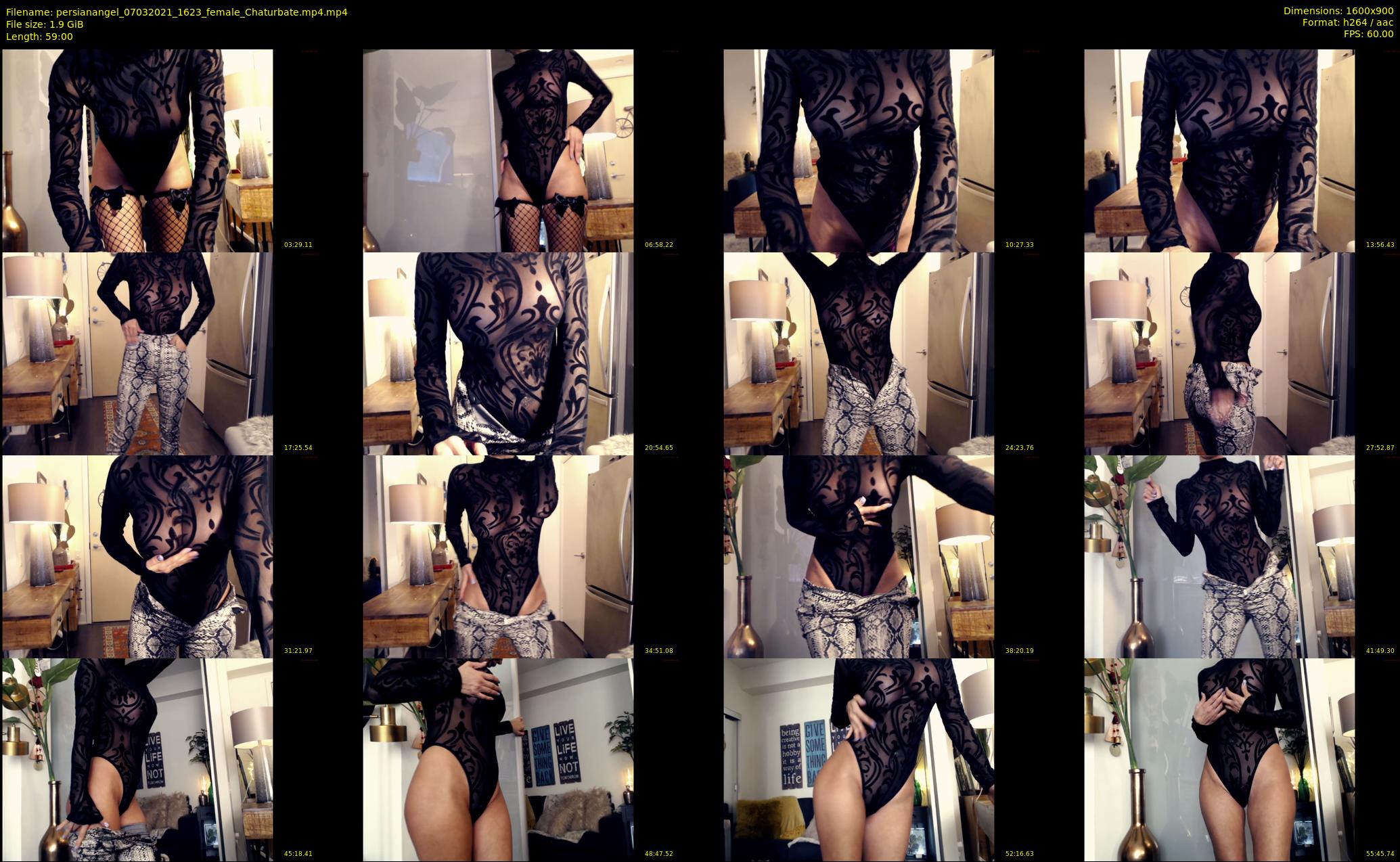 persianangel — 59 minute Chaturbate female cam show recording, 720p, Mar 7, 2021