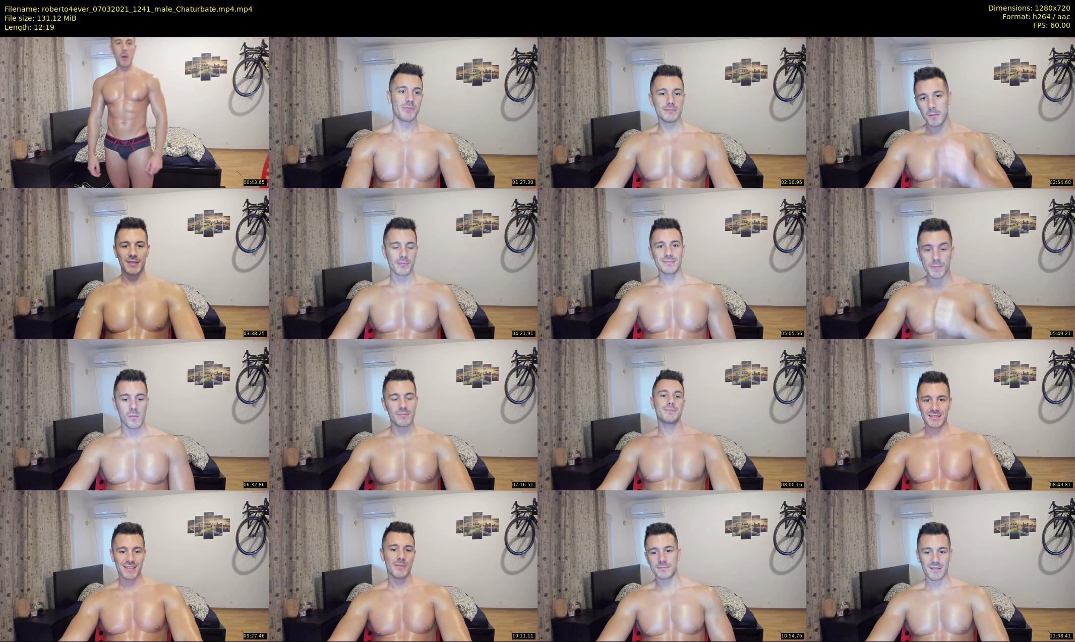 roberto4ever — 13 minute Chaturbate male cam show recording, 720p, Mar 7, 2021