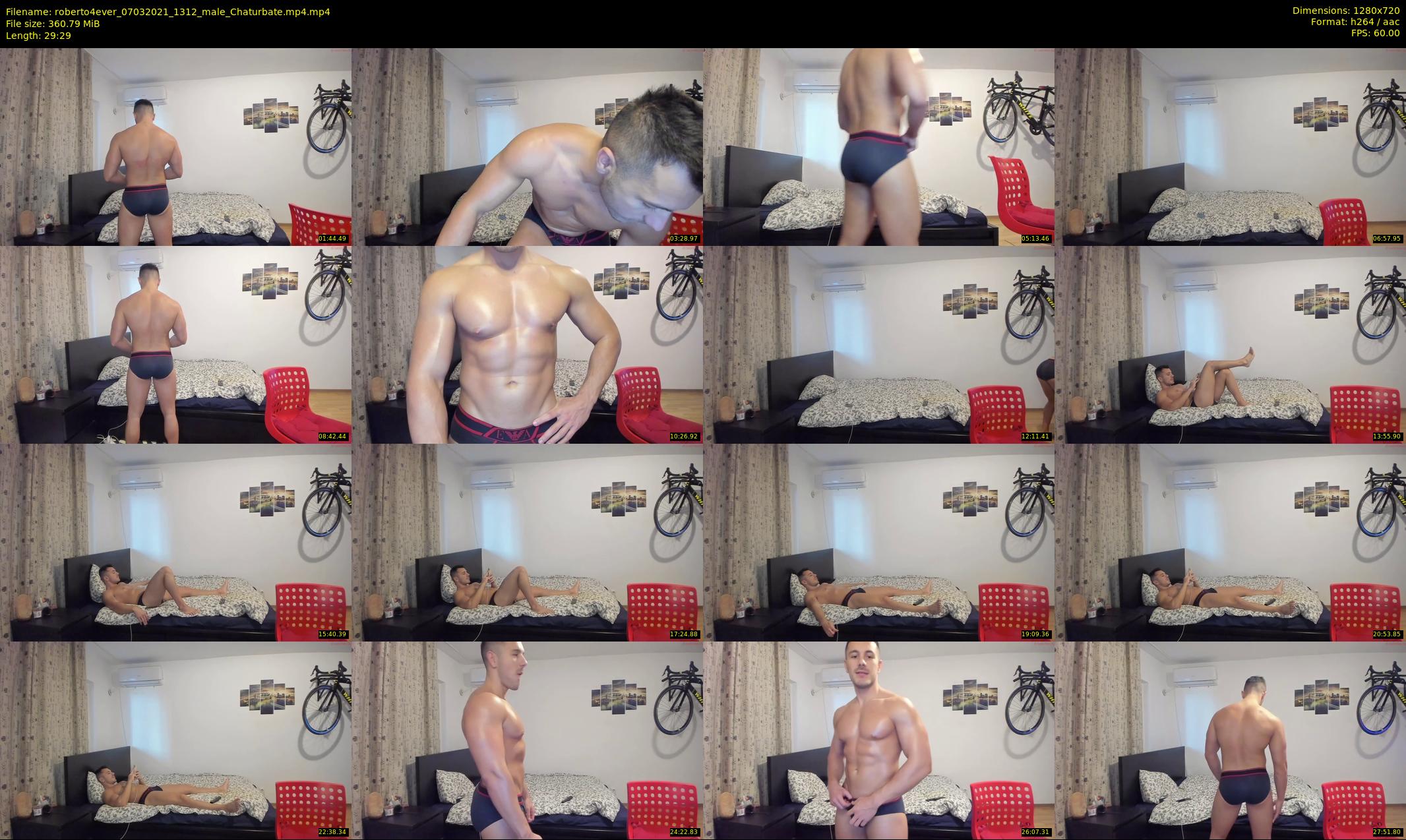 roberto4ever — 30 minute Chaturbate male cam show recording, 720p, Mar 7, 2021
