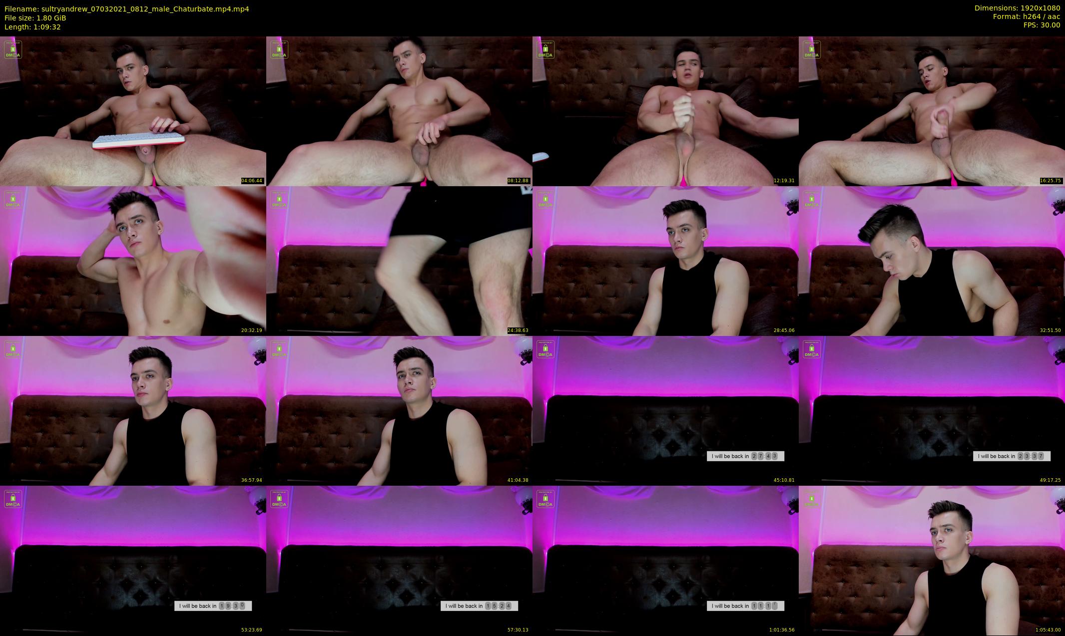 sultryandrew — 70 minute Chaturbate male cam show recording, 1080p, Mar 7, 2021