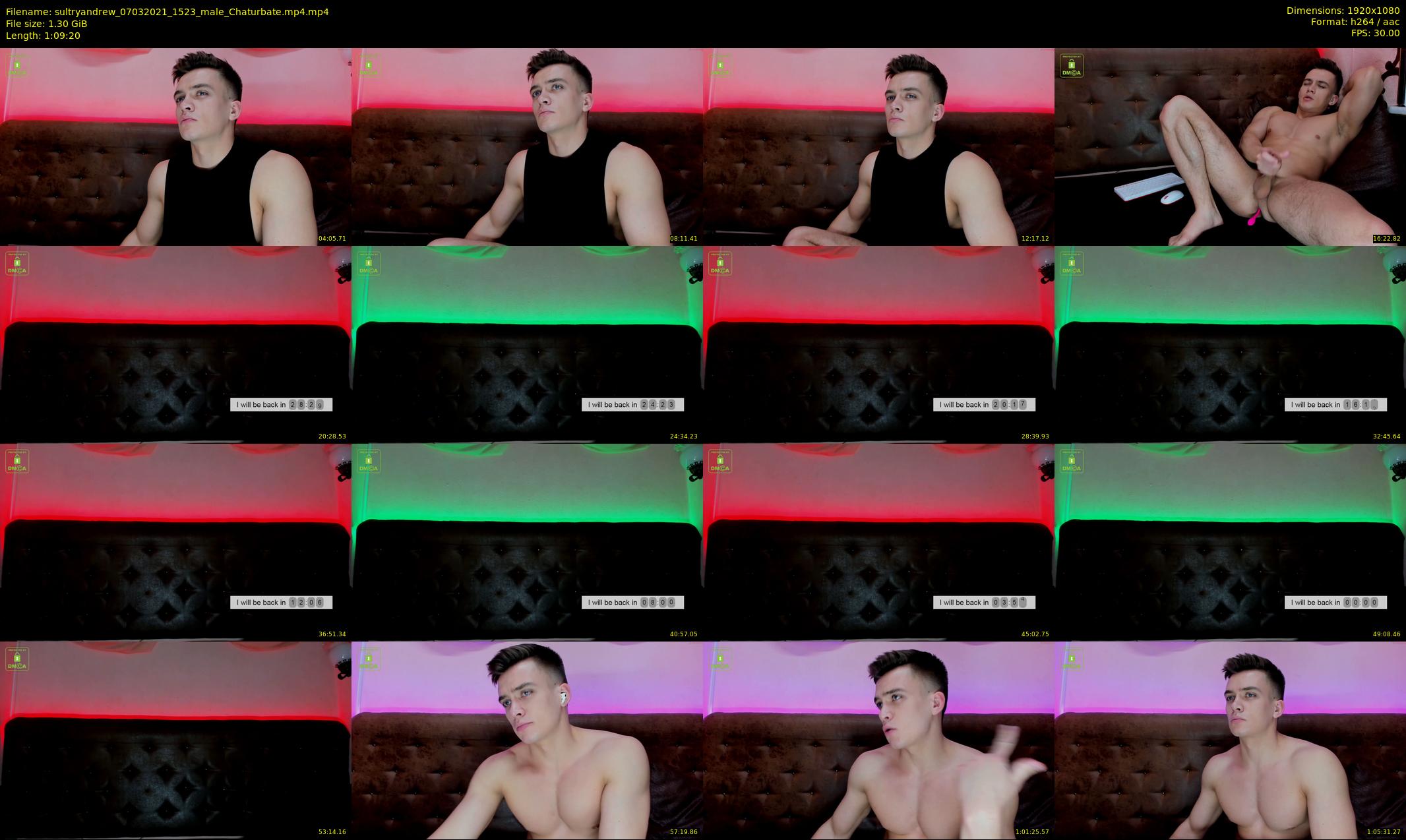 sultryandrew — 70 minute Chaturbate male cam show recording, 1080p, Mar 7, 2021