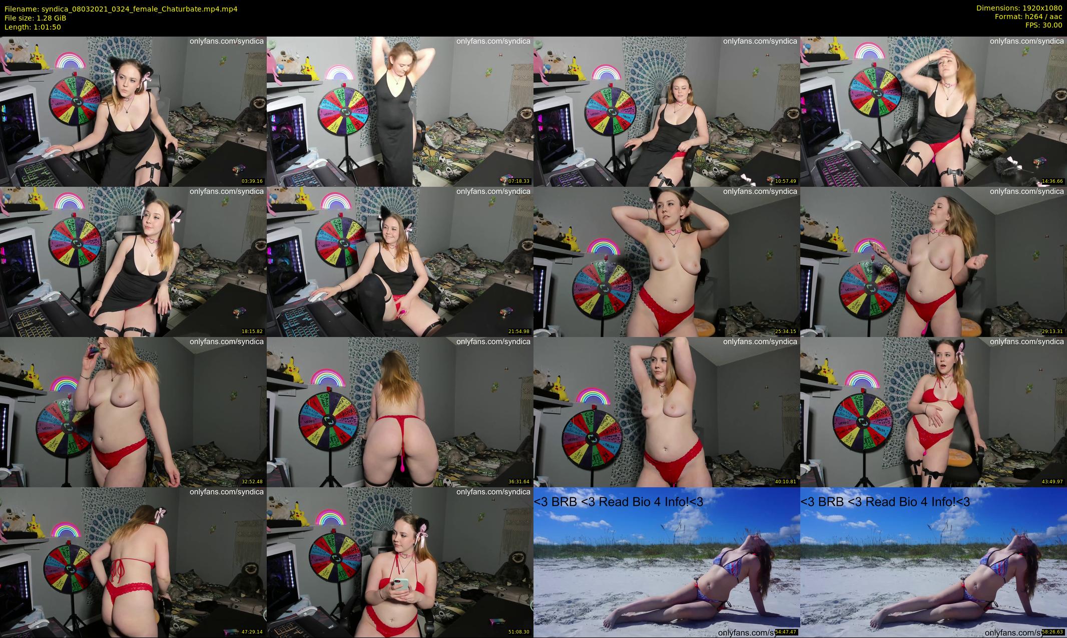 syndica — 62 minute Chaturbate female cam show recording, 1080p, Mar 8, 2021