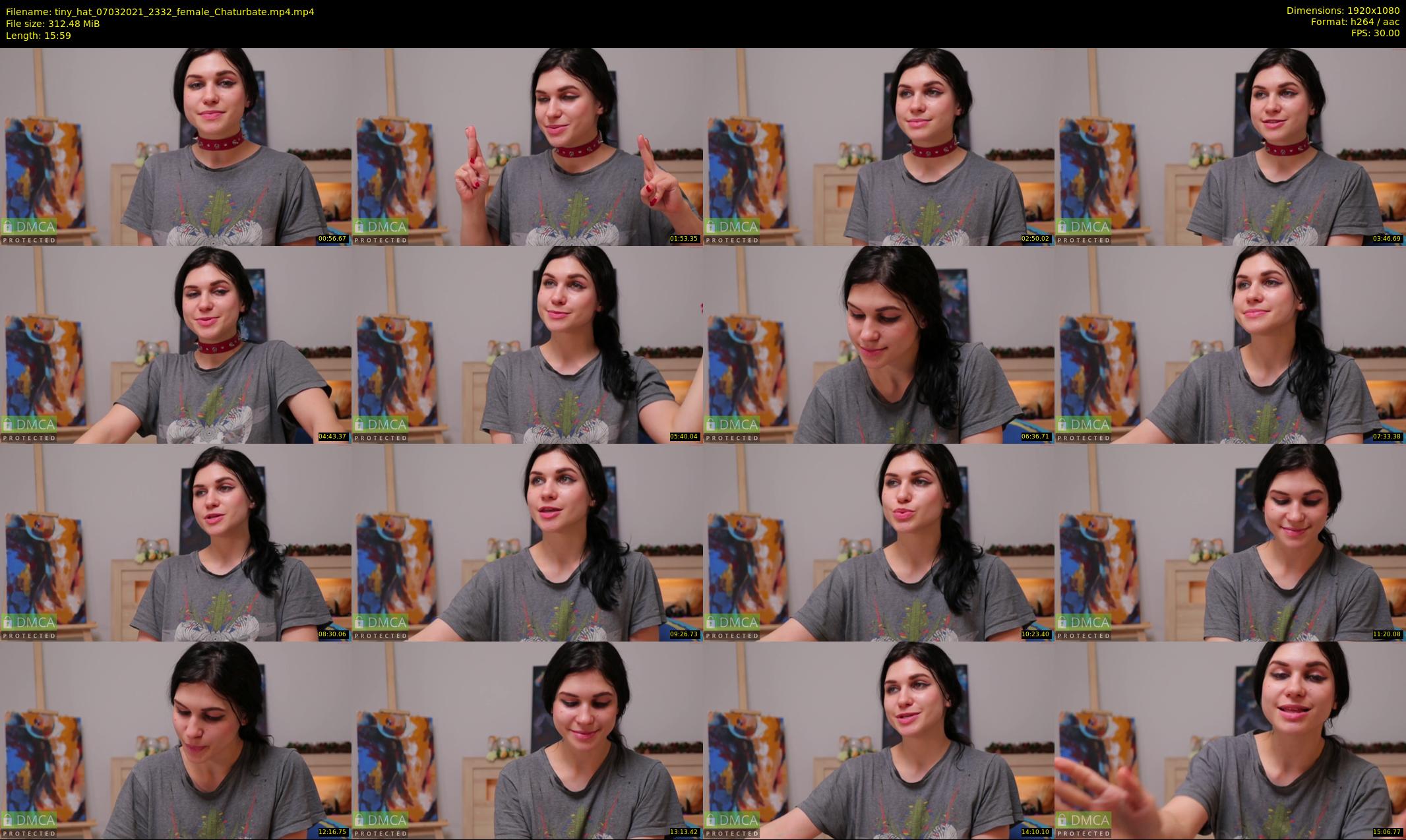 tiny_hat — 16 minute Chaturbate female cam show recording, 1080p, Mar 7, 2021