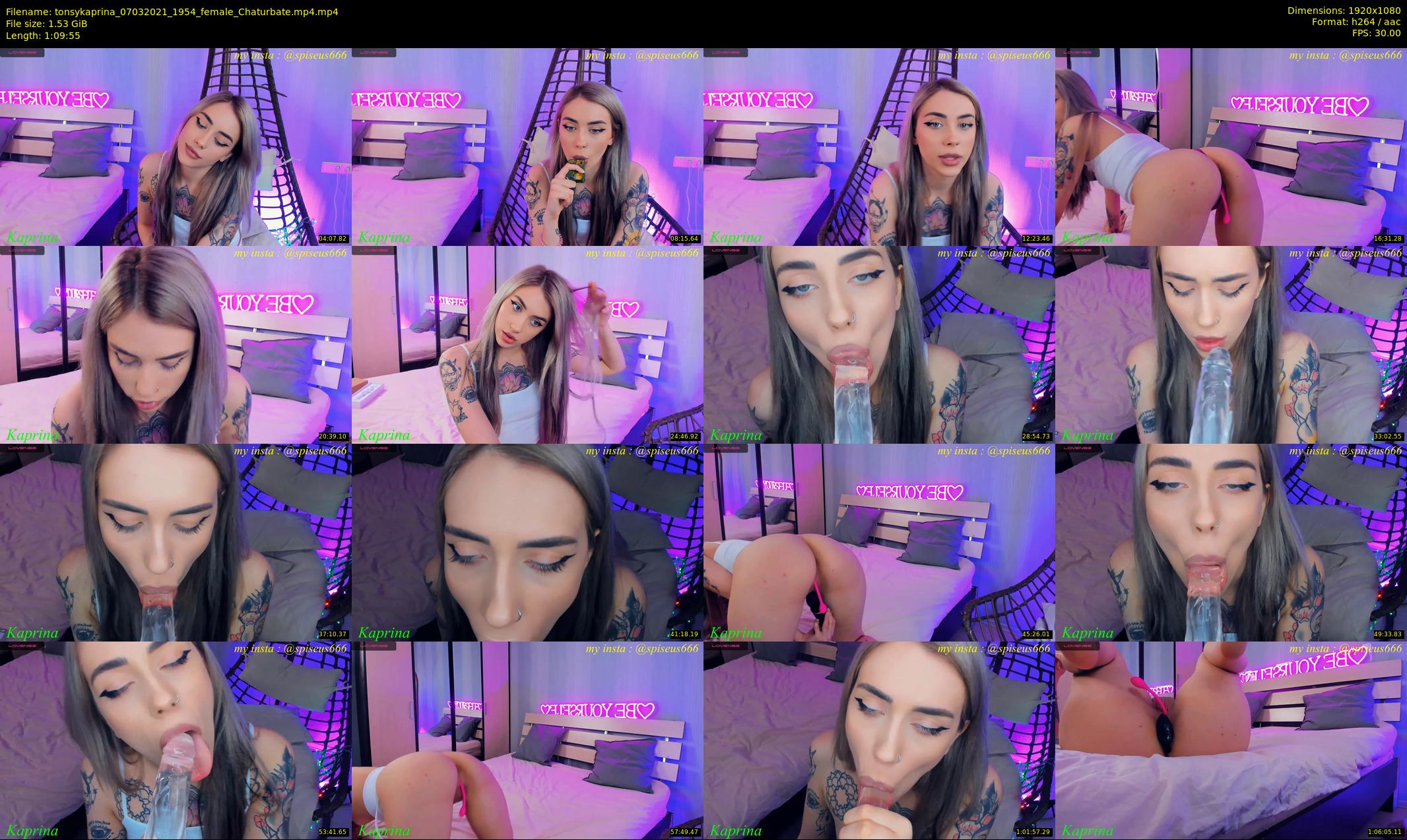 tonsykaprina — 70 minute Chaturbate couple cam show recording, 1080p, Mar 7, 2021
