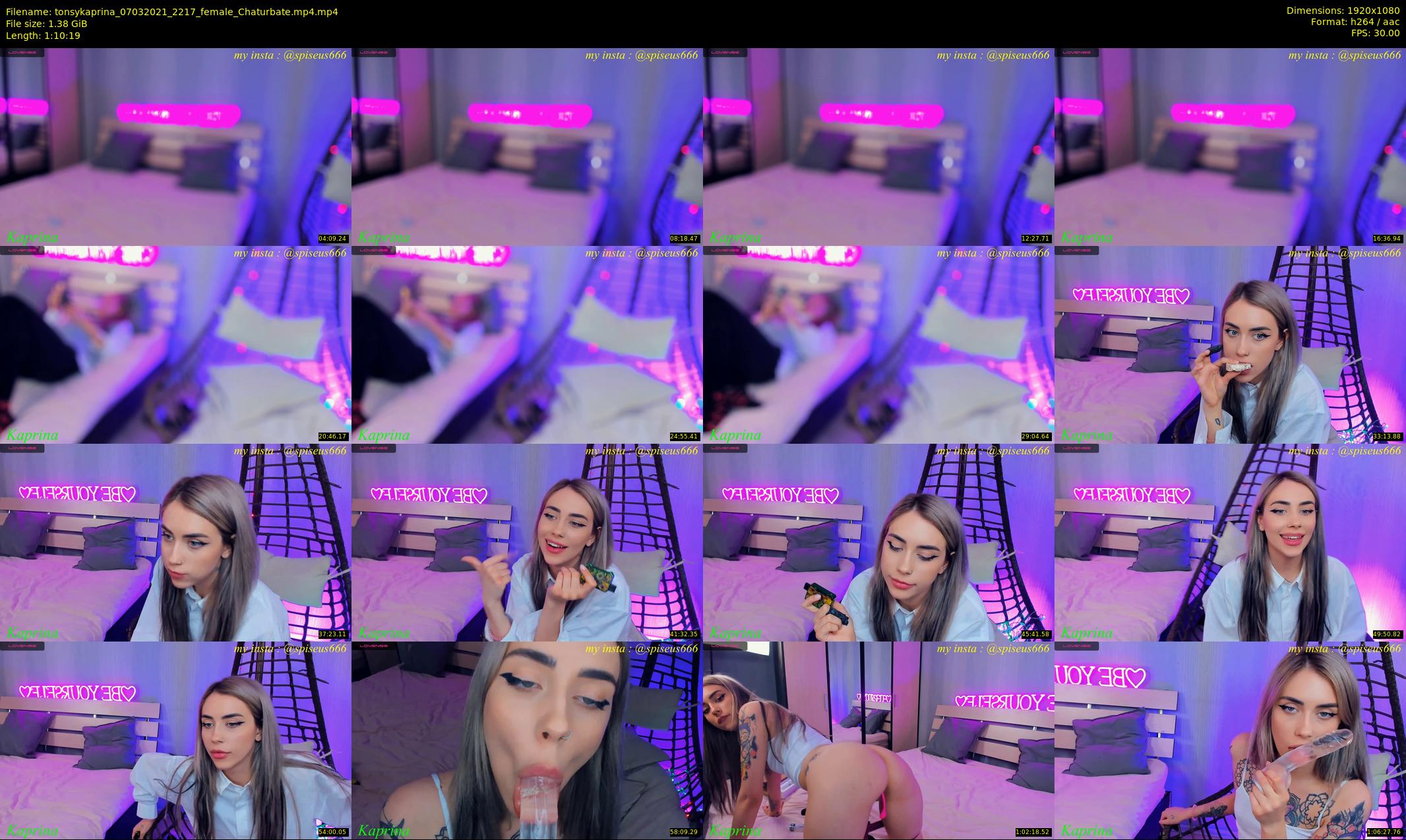tonsykaprina — 71 minute Chaturbate couple cam show recording, 1080p, Mar 7, 2021