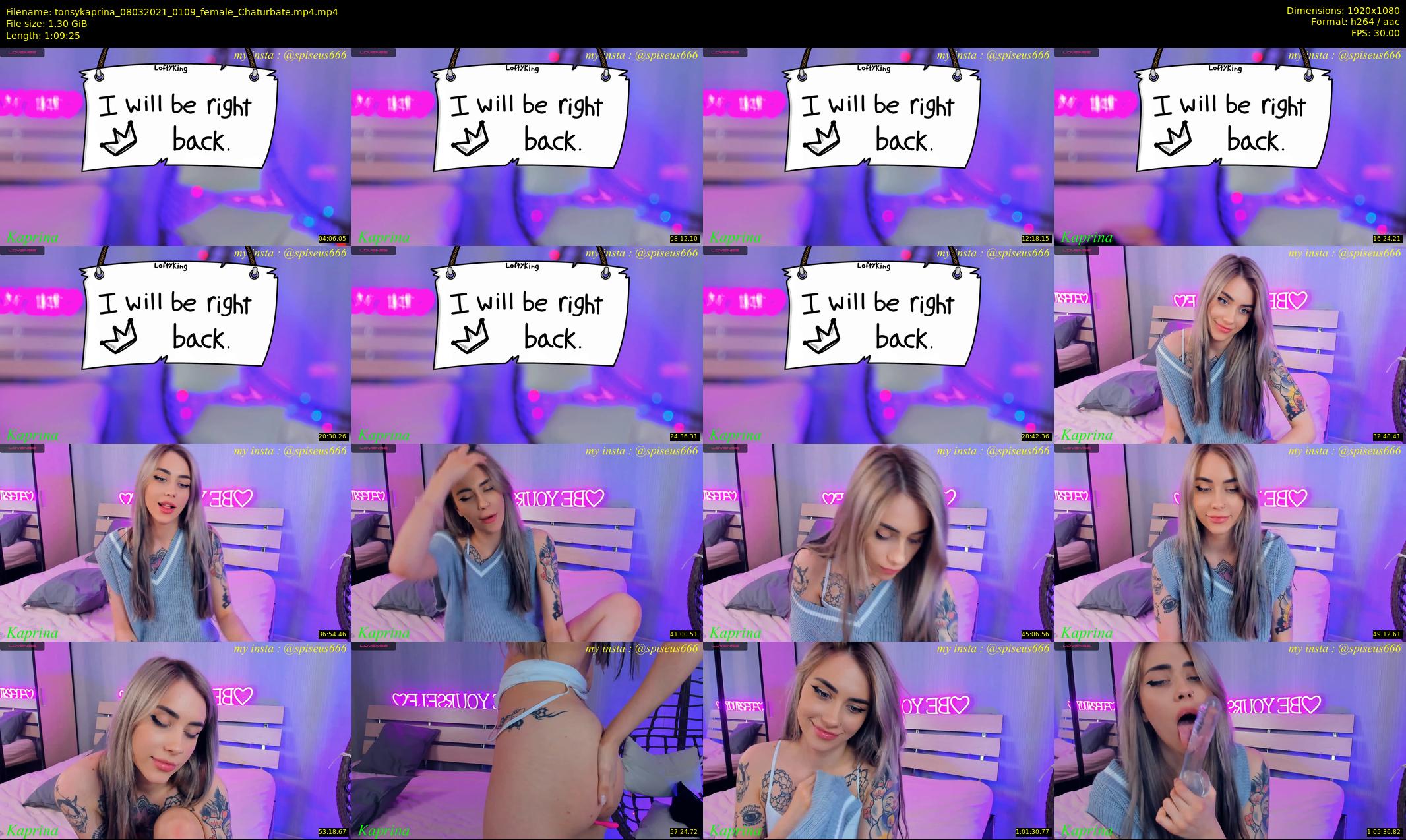 tonsykaprina — 70 minute Chaturbate couple cam show recording, 1080p, Mar 8, 2021