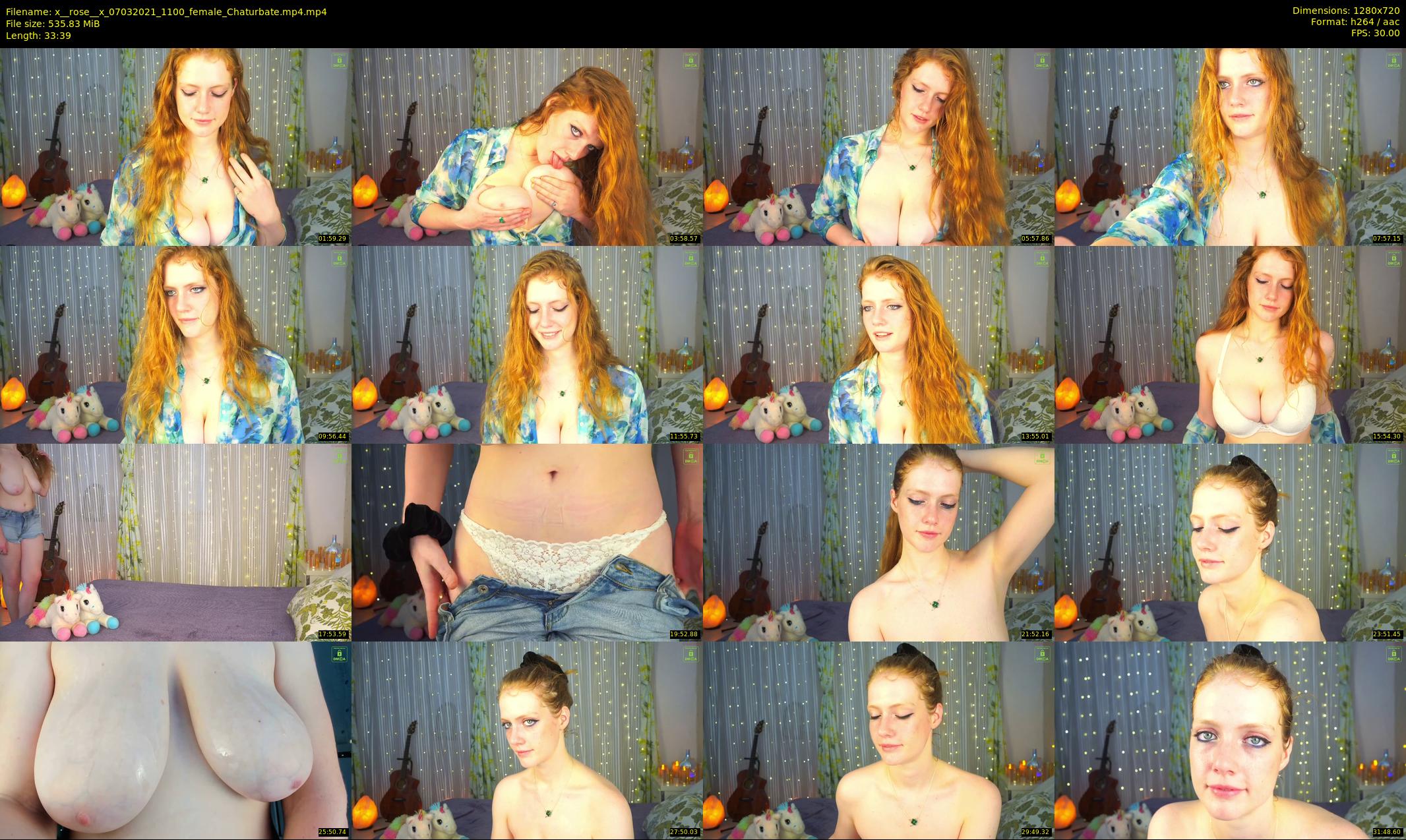 x__rose__x — 34 minute Chaturbate female cam show recording, 720p, Mar 7, 2021