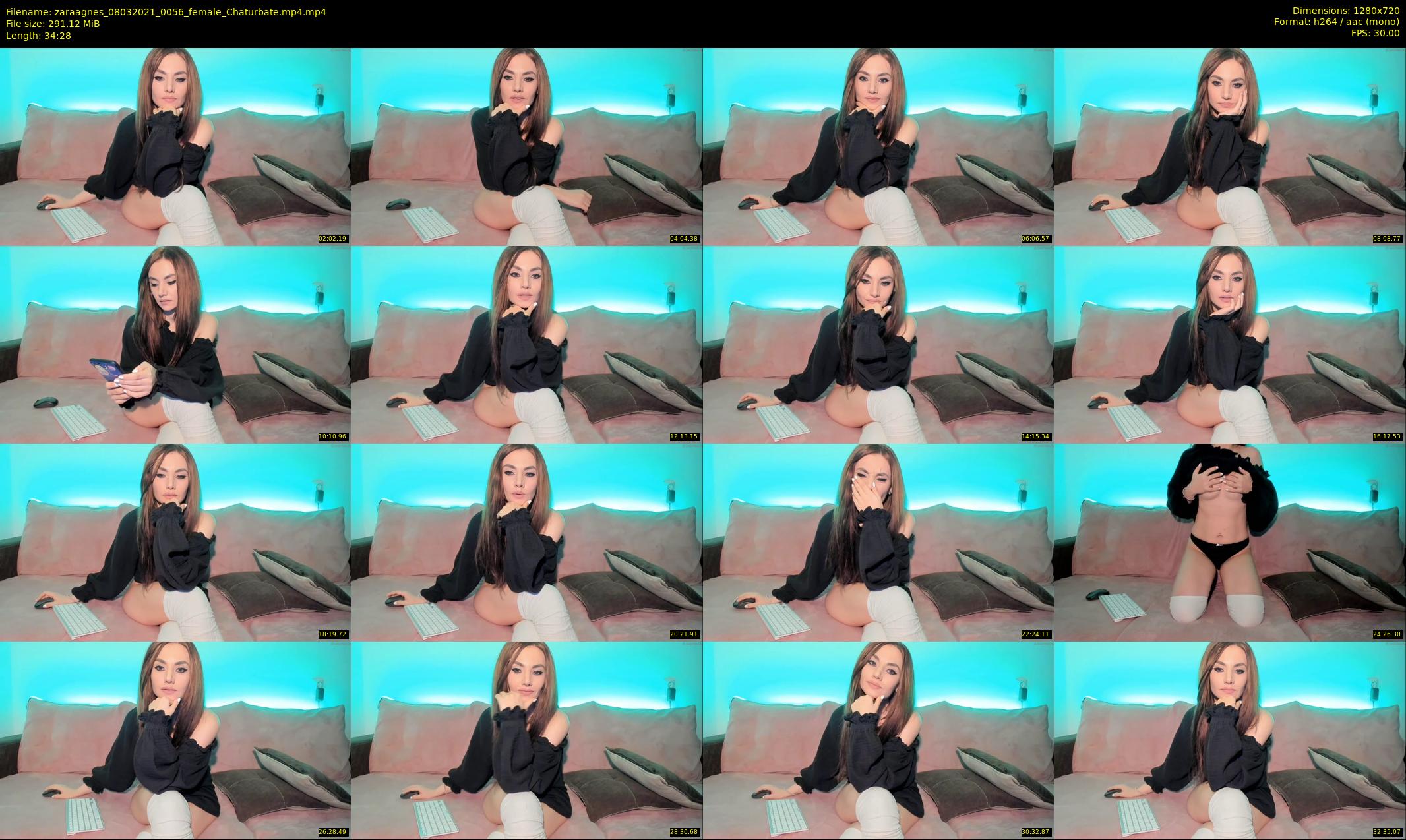 zaraagnes — 35 minute Chaturbate female cam show recording, 720p, Mar 8, 2021