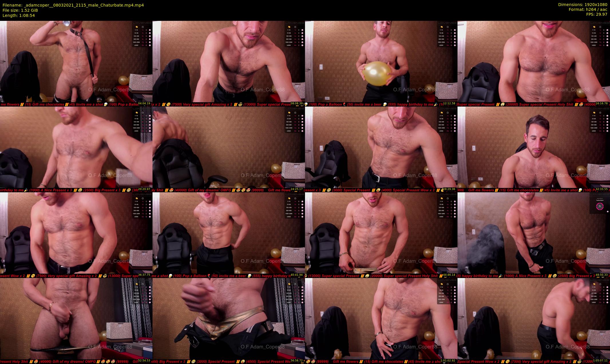 _adamcoper_ — 69 minute Chaturbate male cam show recording, 1080p, Mar 8, 2021