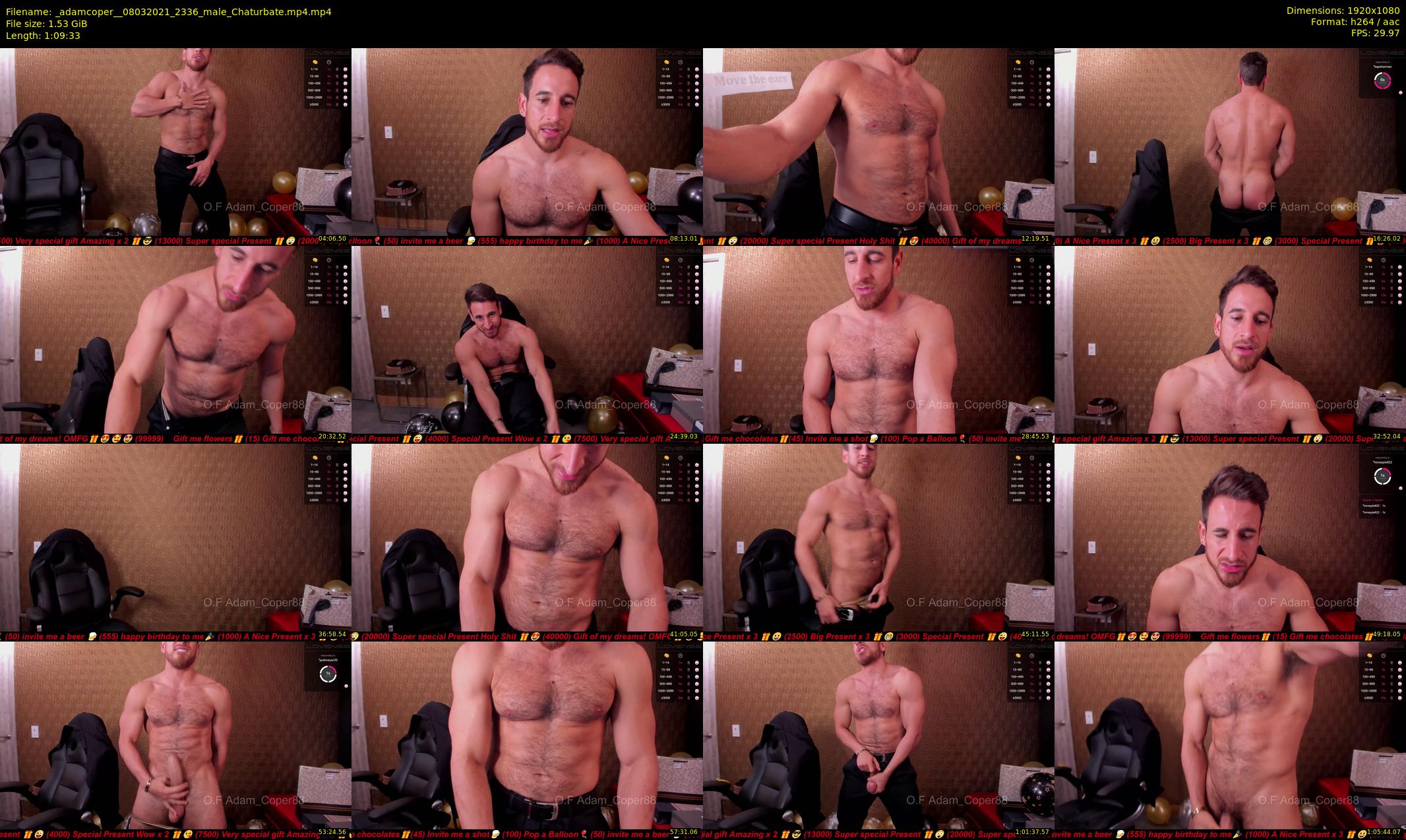 _adamcoper_ — 70 minute Chaturbate male cam show recording, 1080p, Mar 8, 2021